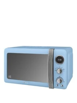 Swan SM22030BLN Retro 20-Litre Digital Microwave - Blue