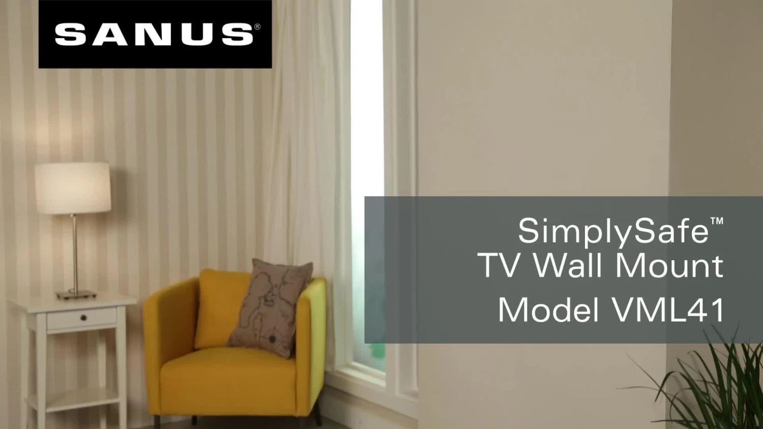 SANUS SimplySafe VML41-B2 Fixed 22-50" TV Bracket - Image 5