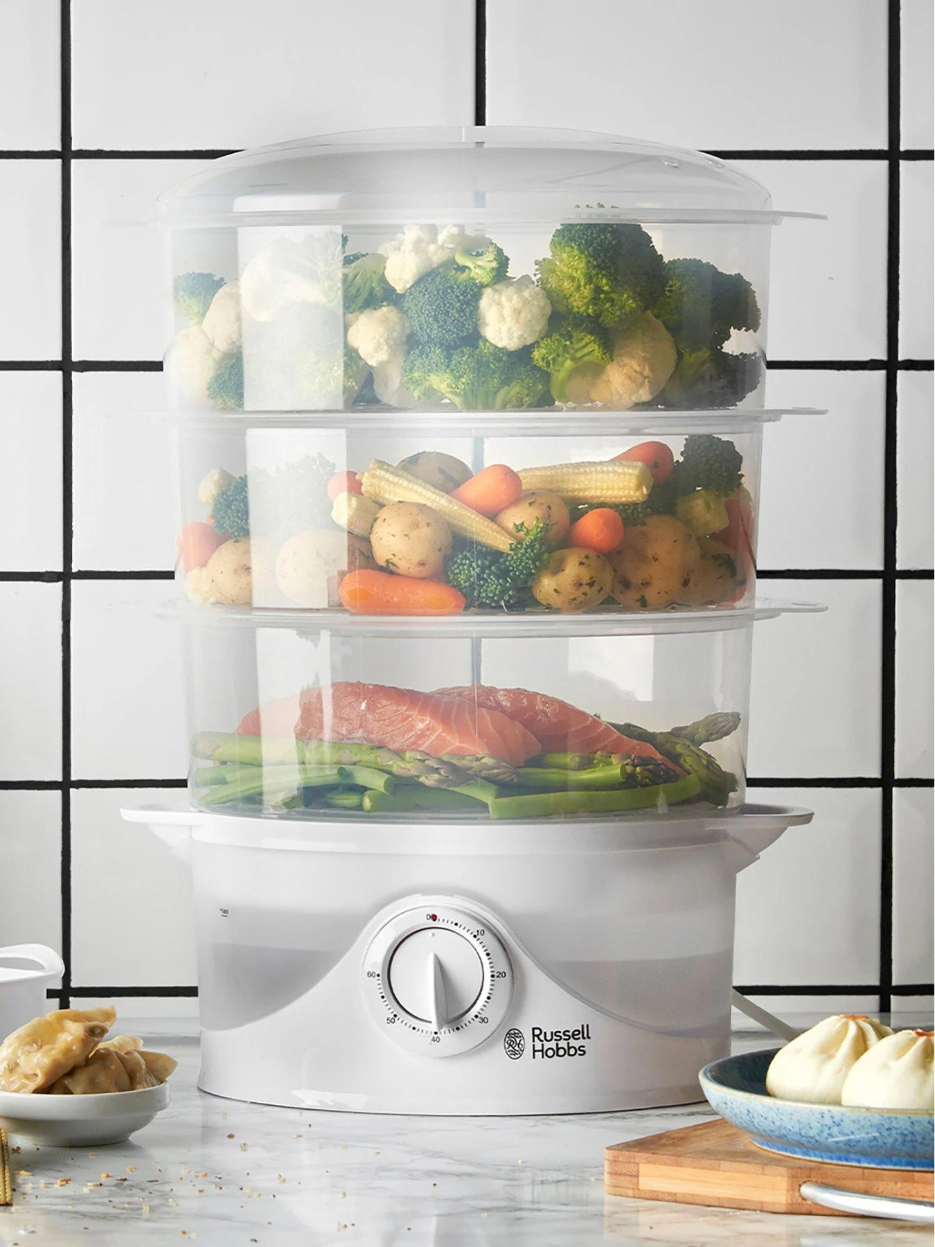 Russell Hobbs Your Creations 3 Tier Food Steamer - 21140 - Image 3