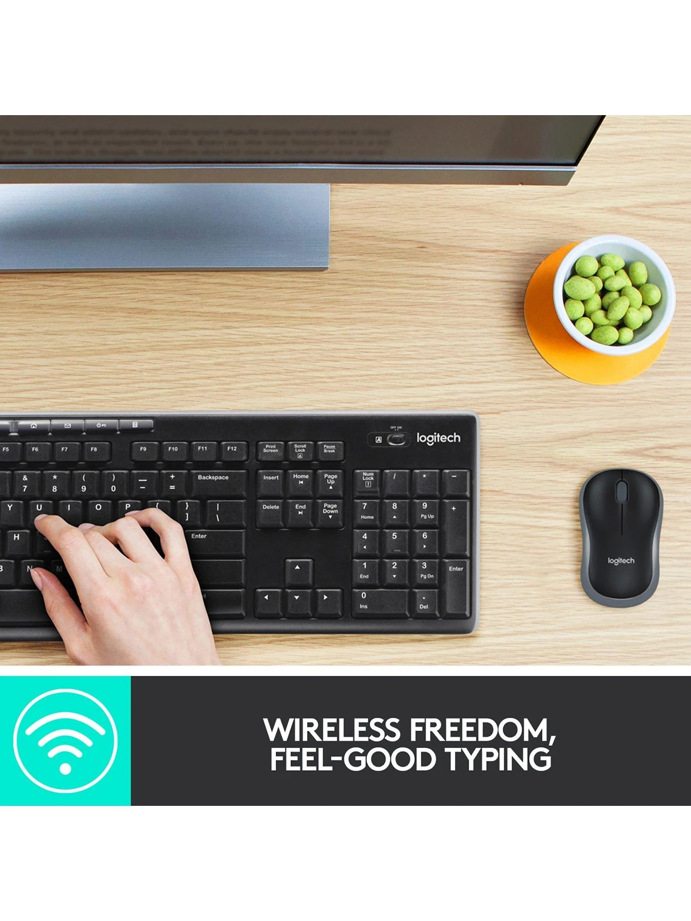 Logitech Wireless Desktop MK270 - UK Layout - Image 2