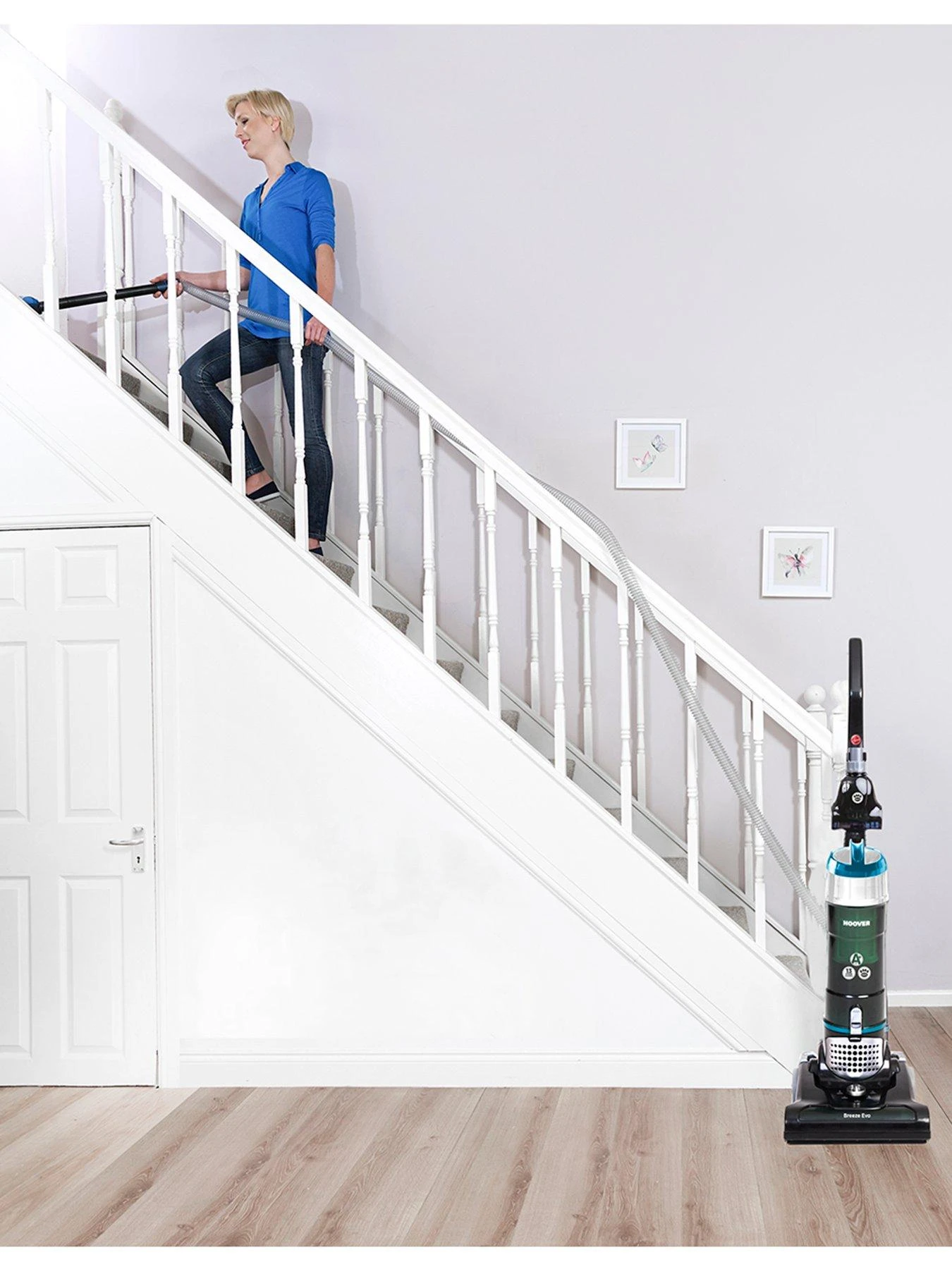 Hoover Breeze Evo Pets TH31 BO02 Upright Vacuum Cleaner - Blue/Black - Image 3