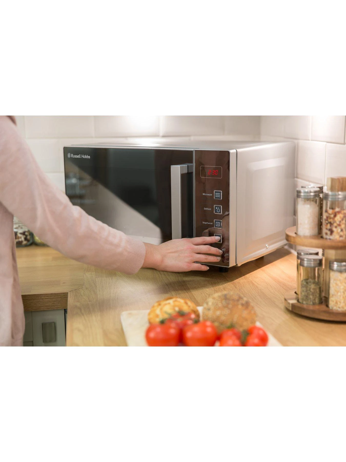 Russell Hobbs RHEM2301S EASI Digital Flatbed Microwave - Silver - Image 3