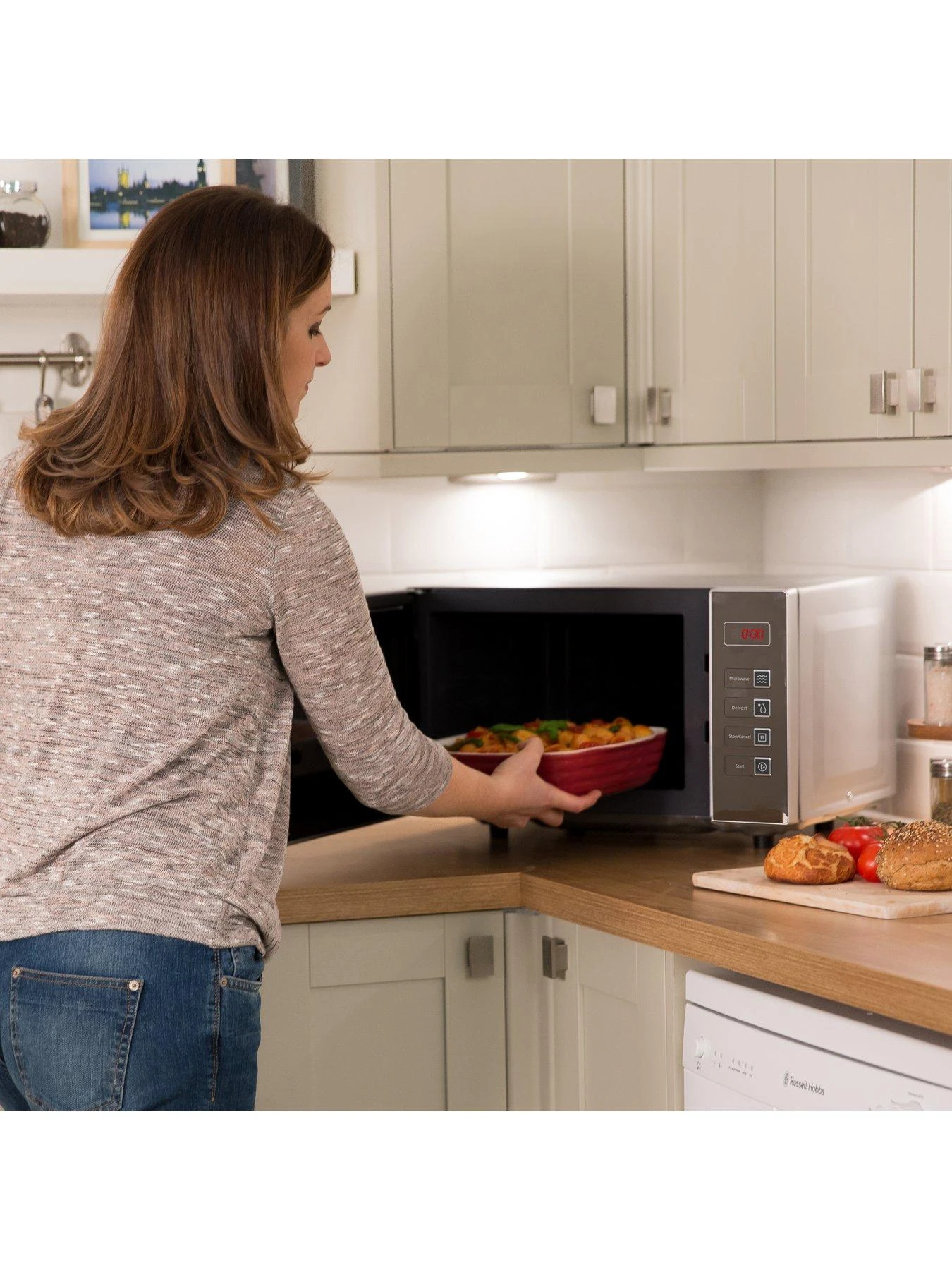 Russell Hobbs RHEM2301S EASI Digital Flatbed Microwave - Silver - Image 5