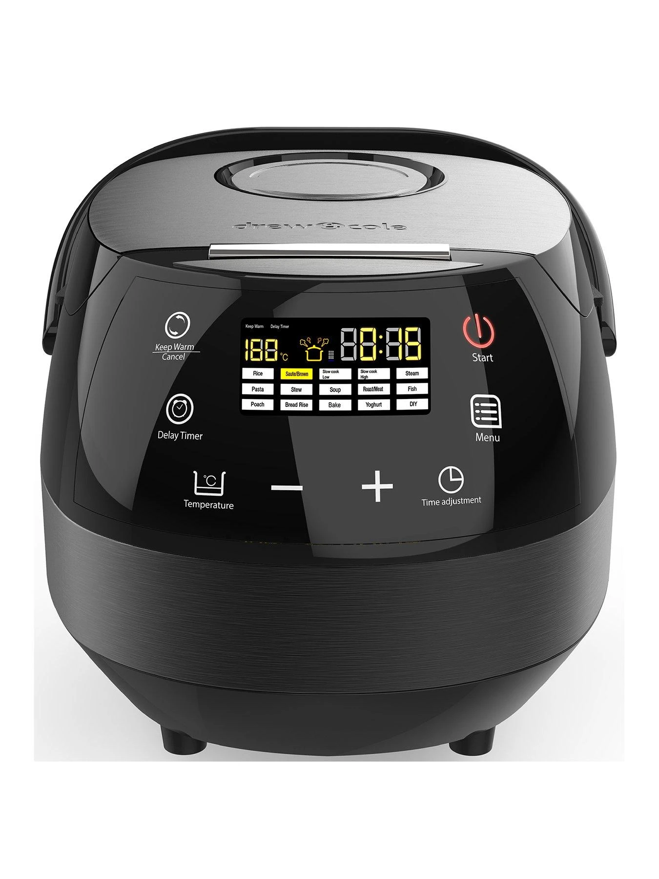 Drew & Cole CleverChef 14 in 1 5L Digital Multi Cooker - Charcoal