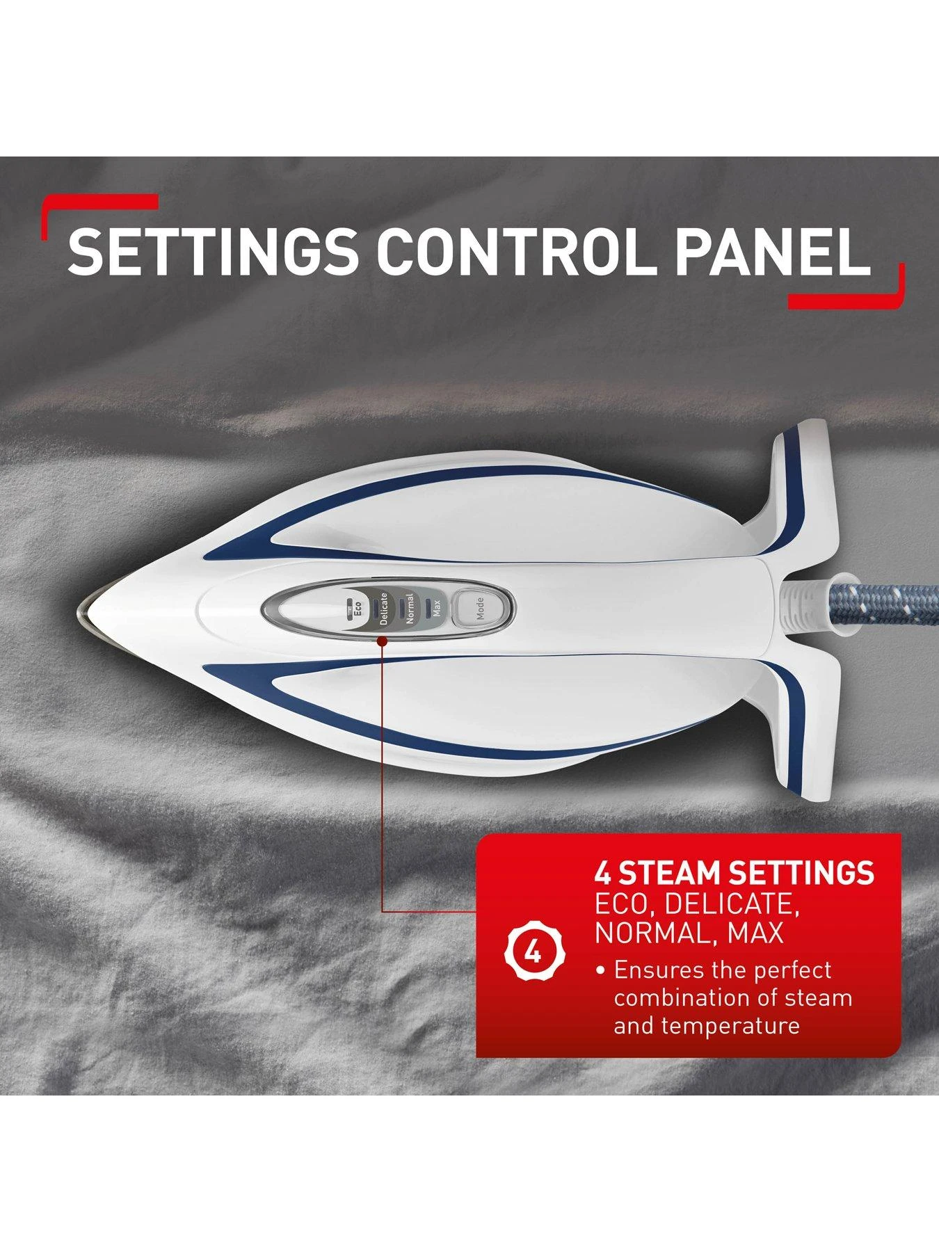 Tefal Steam Generator Iron 1.9L Pro Express Ultimate GV9580 - Image 3