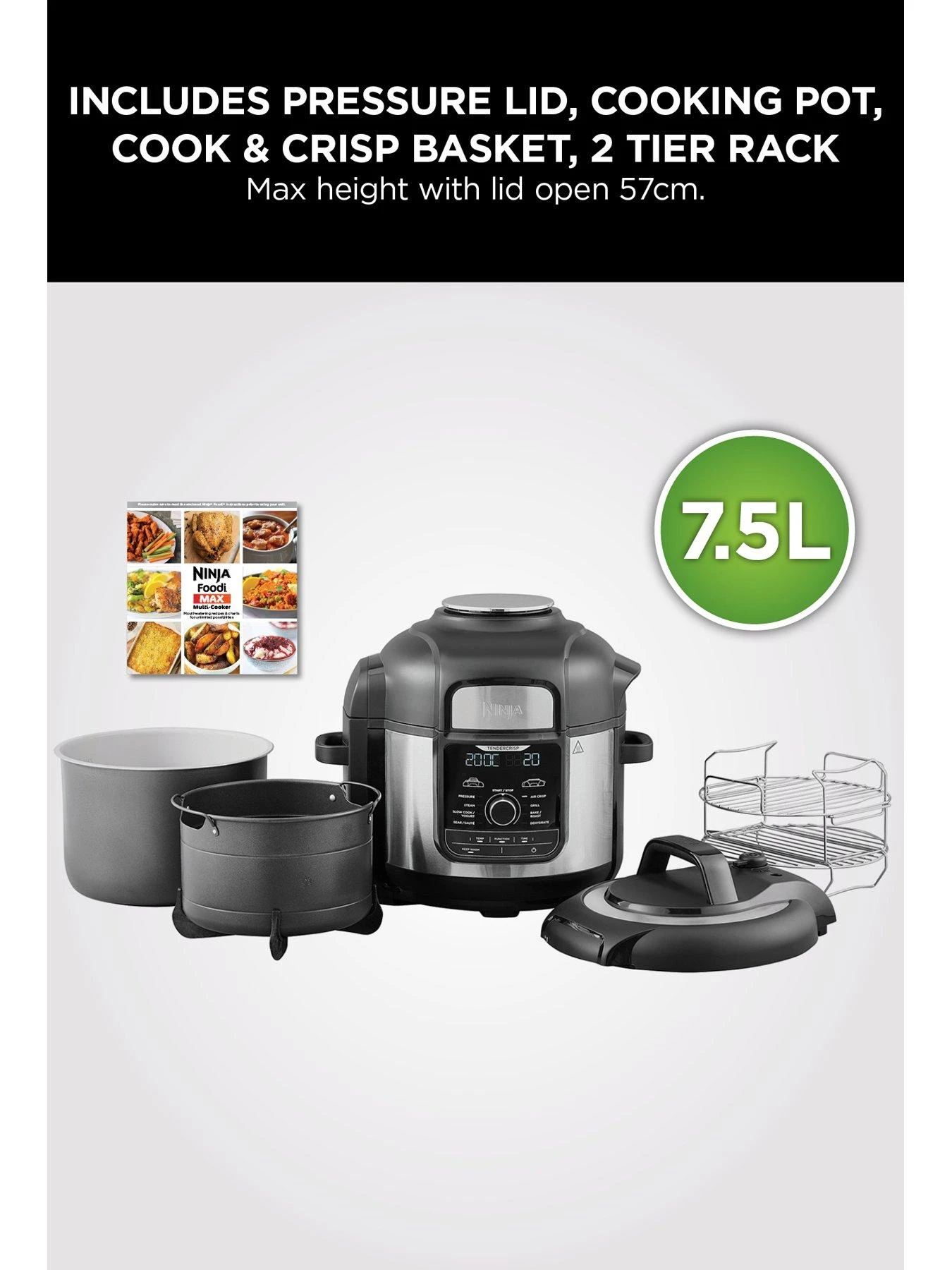 NINJA Foodi Max 7.5L Multi Cooker OP500UK - Image 2