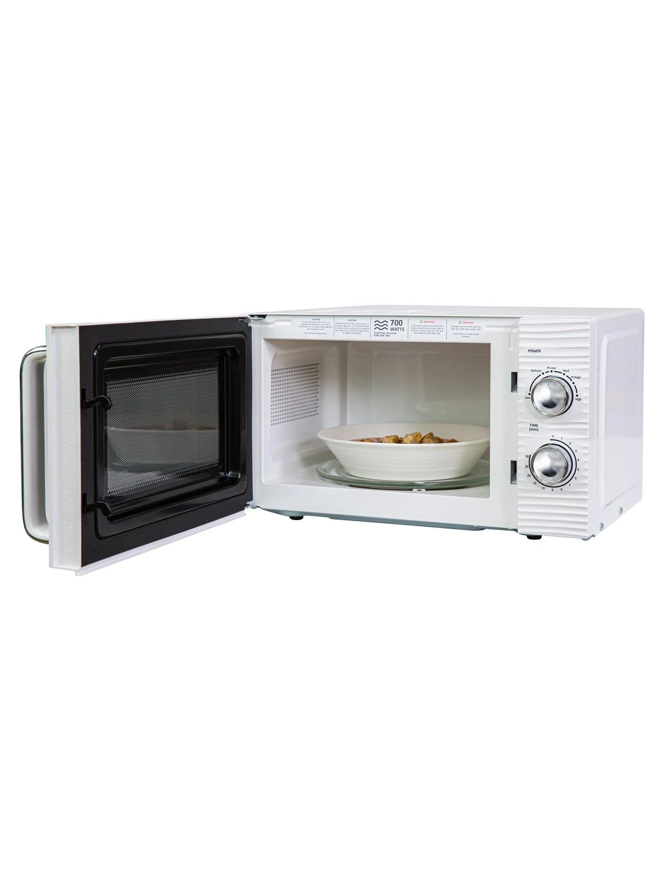 Russell Hobbs RHM1731 Inspire White Compact Manual Microwave - Image 3