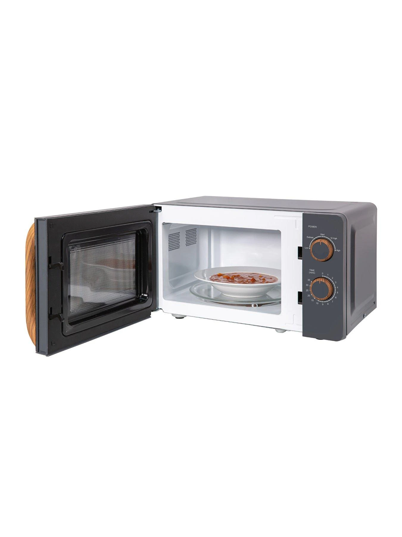 Russell Hobbs RHMM713G Scandi Compact Grey Manual Microwave - Image 6