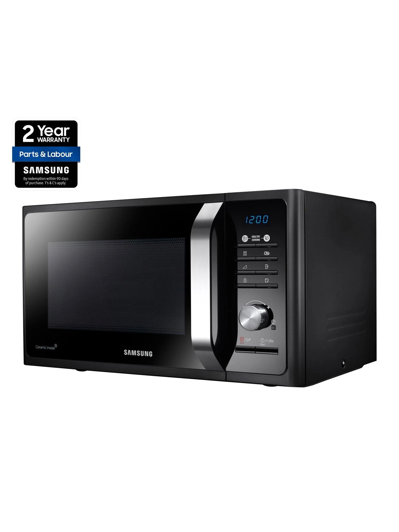 Samsung MS23F301TFK/EU 23 Litre Solo Microwave - Black - Image 2