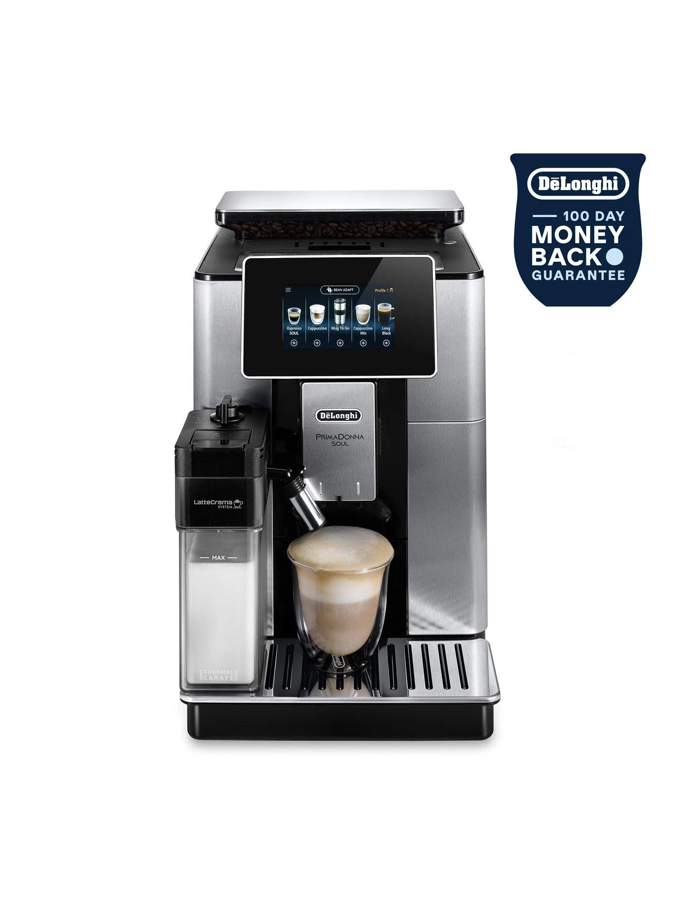 DeLonghi Primadonna Soul, Automatic Bean To Cup Coffee Machine, With Auto Milk, ECAM610.75.MB - Image 2