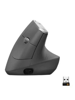 Logitech MX VERTICAL Ergonomic Wireless Mouse - Graphite