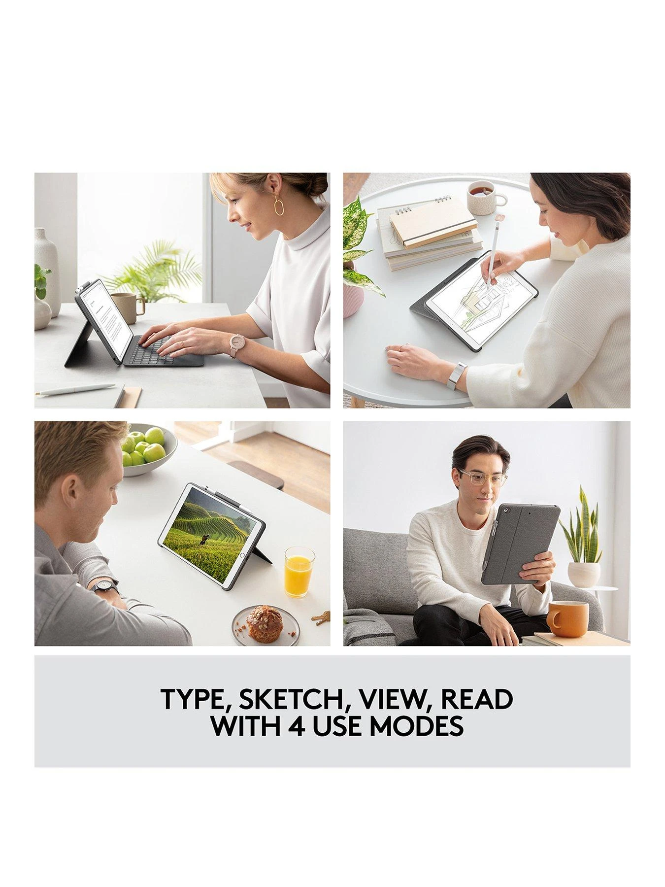 Logitech Combo Touch Backlit Keyboard For IPad (7th Gen) - Image 2