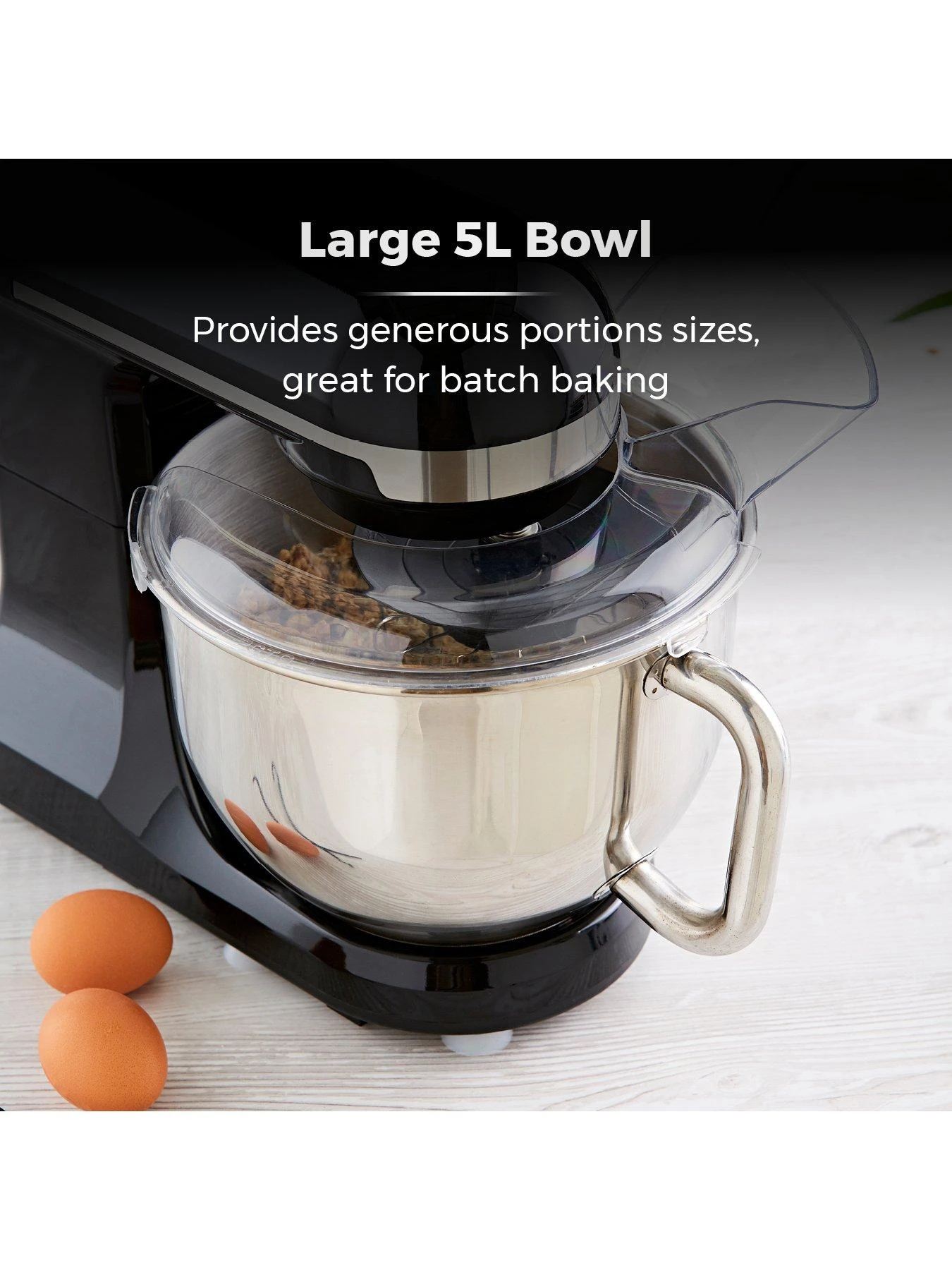 Tower 1000W Stand Mixer - Chrome - Image 5