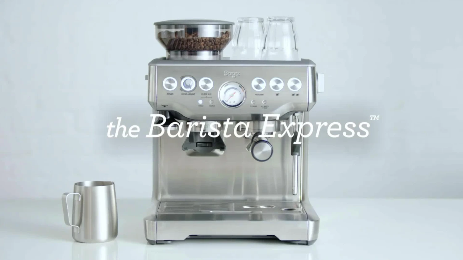Sage Barista Express Espresso Coffee Machine With Temp Control Milk Jug - Image 6