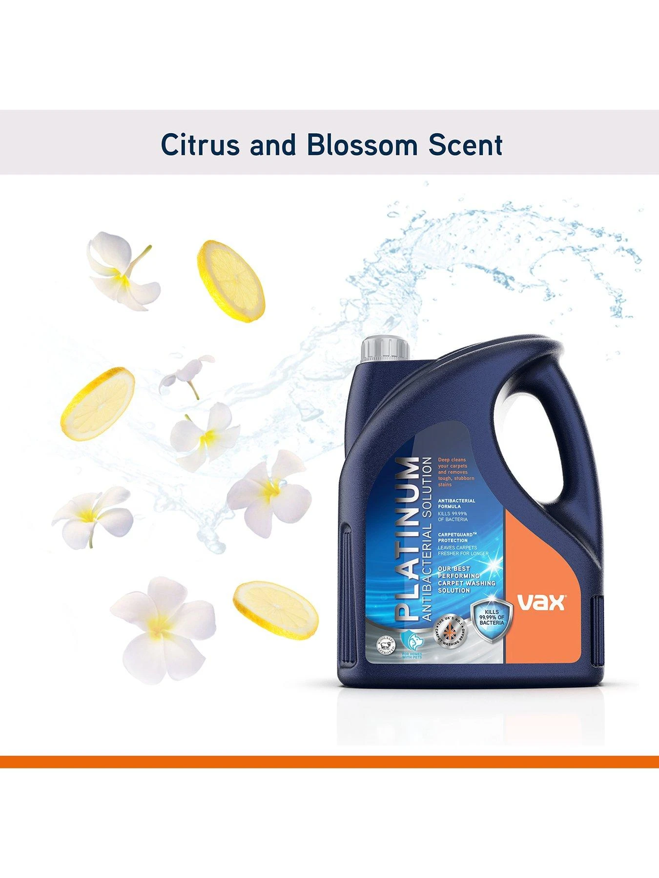 Vax Platinum Antibacterial Carpet Cleaning Solution 4L - Image 2