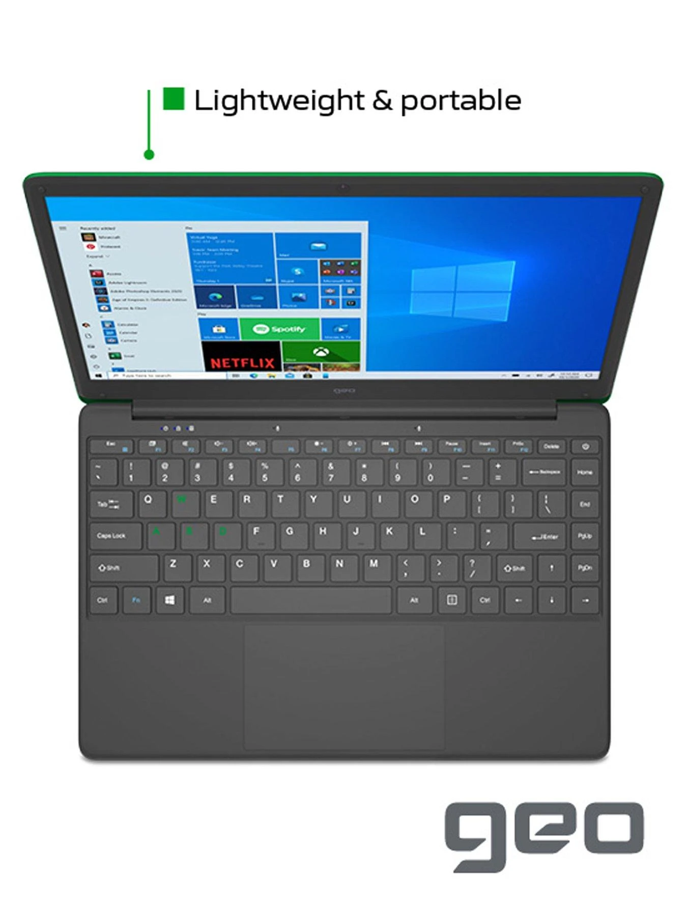 Geo GeoBook 140 Minecraft Laptop - 14 Inch HD, Intel Celeron, 4GB RAM, 64GB Storage, Microsoft 365 Personal Included - Green - Image 6
