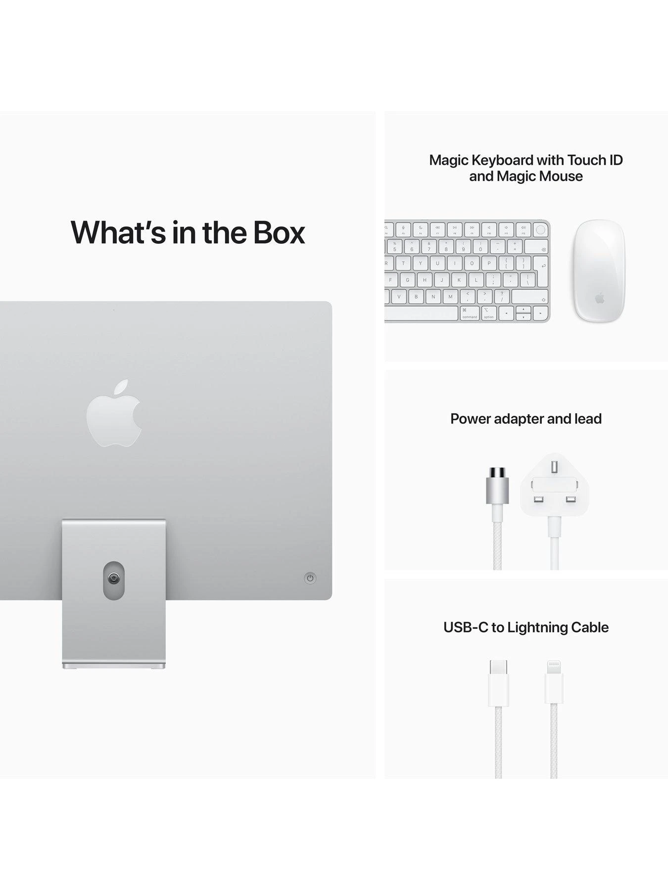 Apple IMac (M1, 2021) 24 Inch With Retina 4.5K Display, 8-core CPU And 8-core GPU, 256Gb Storage - Silver - Image 7