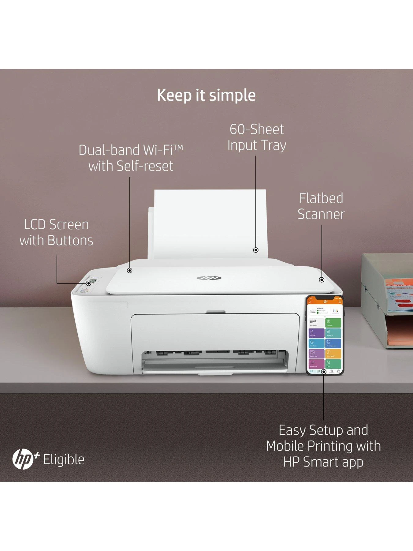 HP DeskJet 2710e All In One Colour Printer - Image 4