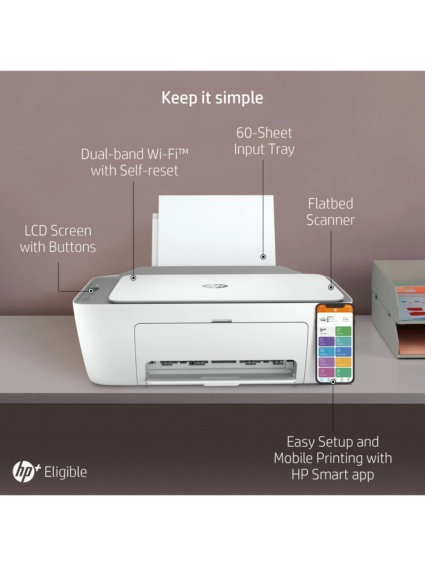 HP Deskjet 2720e All In One Colour Printer - Image 4