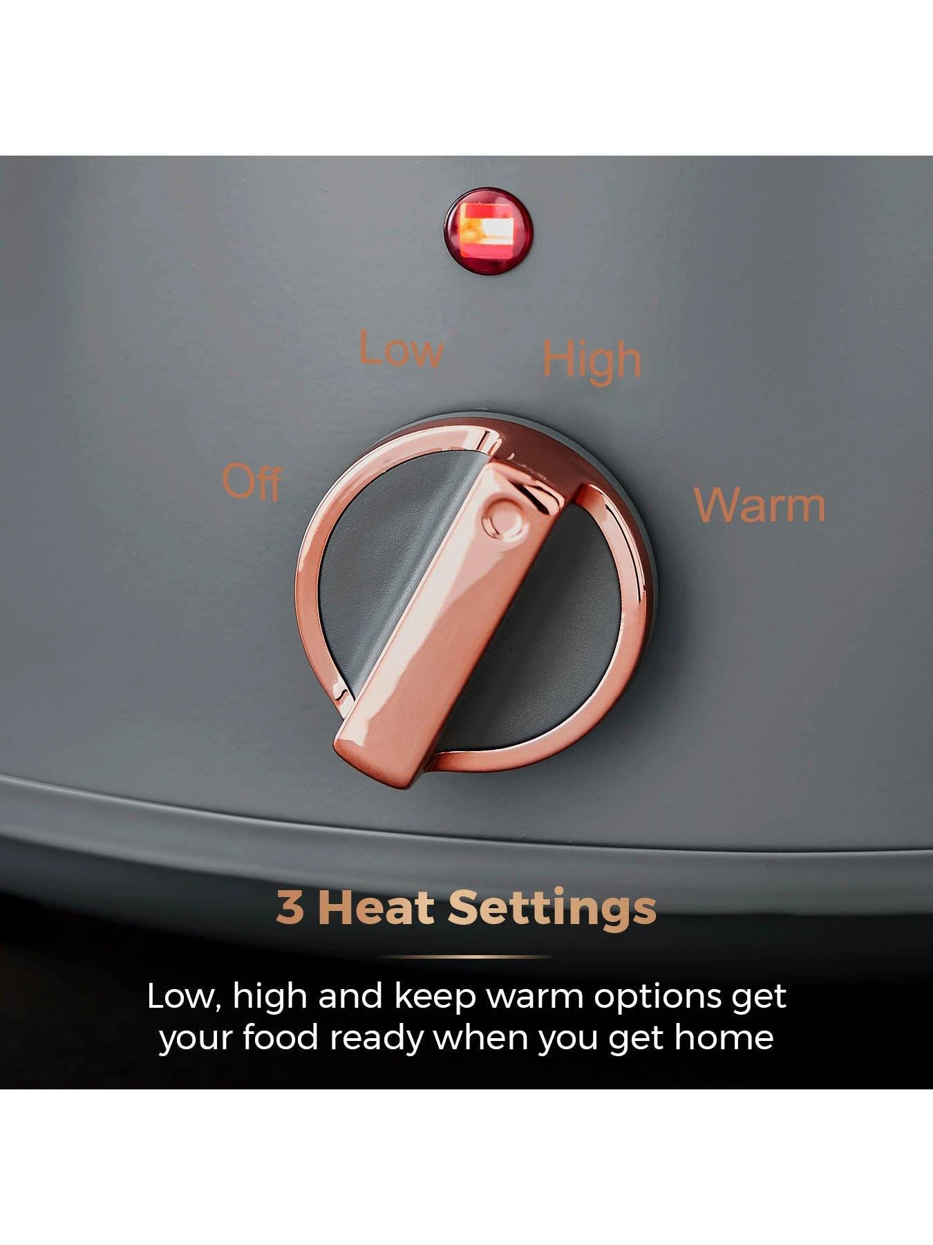 Tower Cavaletto Slow Cooker 3.5l - Grey - Image 5