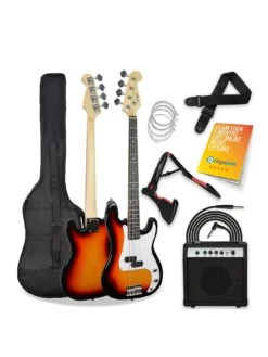 3rd Avenue Bass Guitar Pack - Sunburst