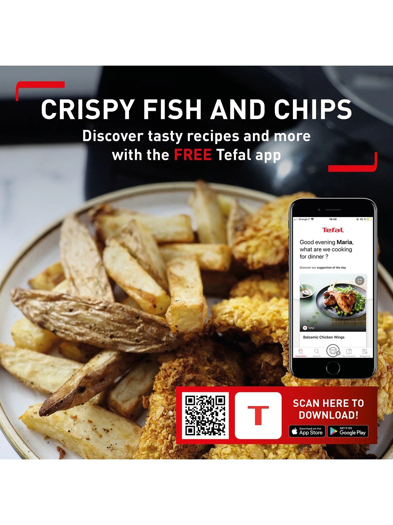 Tefal ActiFry Genius+ Air Fryer With 9 Auto Cooking Programs 1.2kg - Image 5