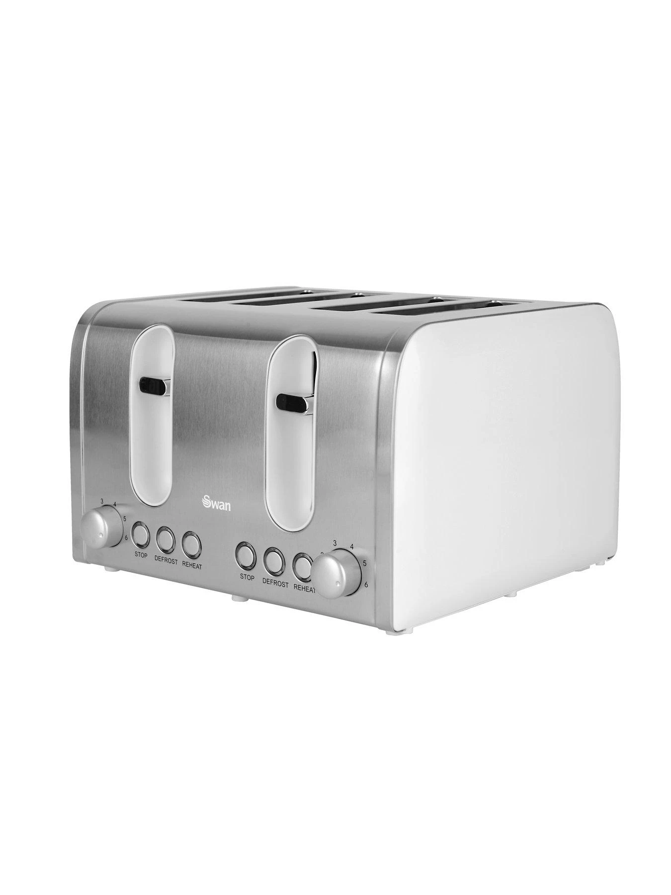 Swan Kettle & Toaster 4-Slice Twin PackĀ - White - Image 2