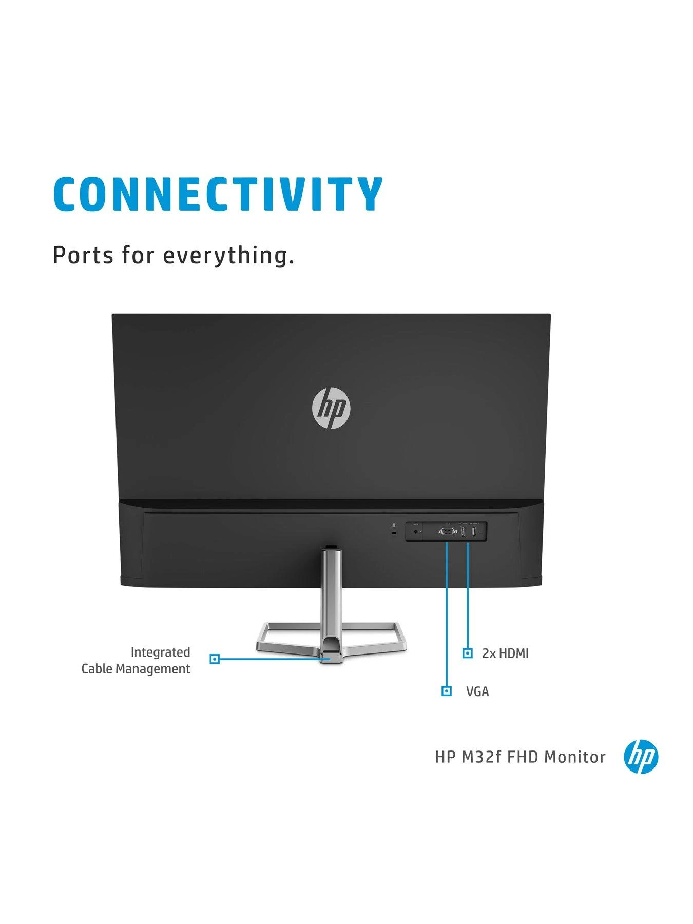 HP M32f 32in Full HD IPS Monitor - Image 7