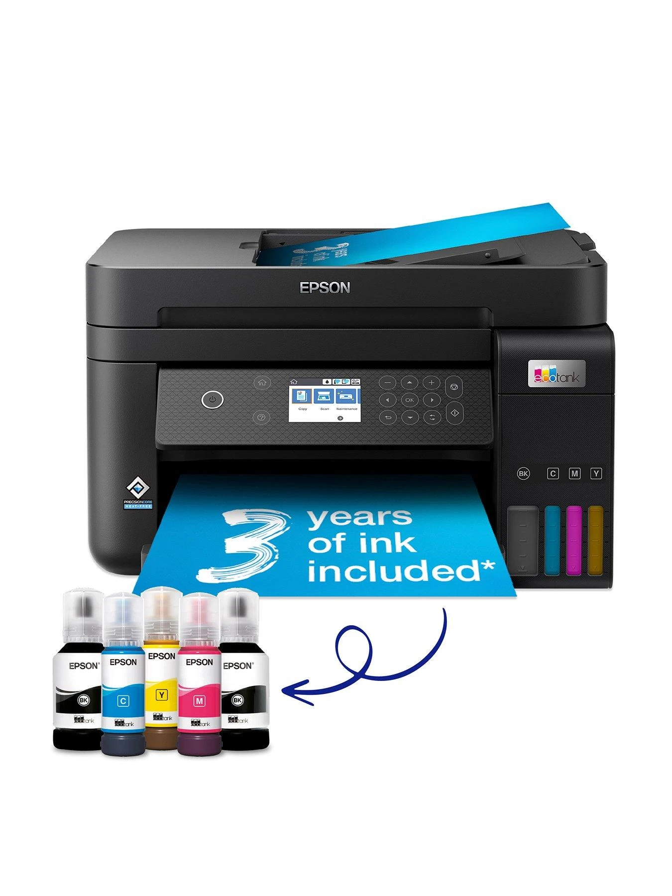 Epson® Epson EcoTank ET-3850 Wireless Inkjet Printer