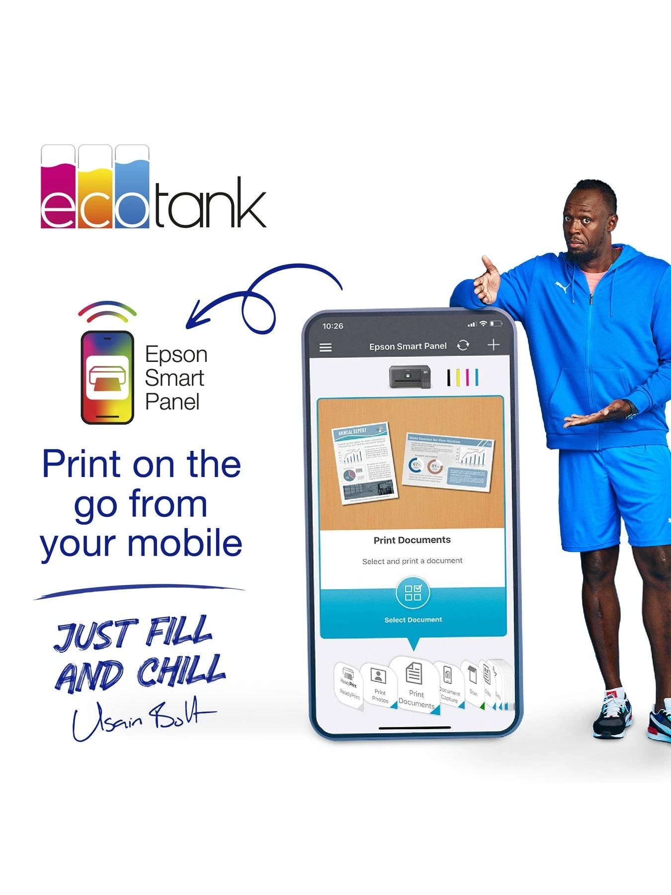 Epson® Epson EcoTank ET-3850 Wireless Inkjet Printer - Image 4