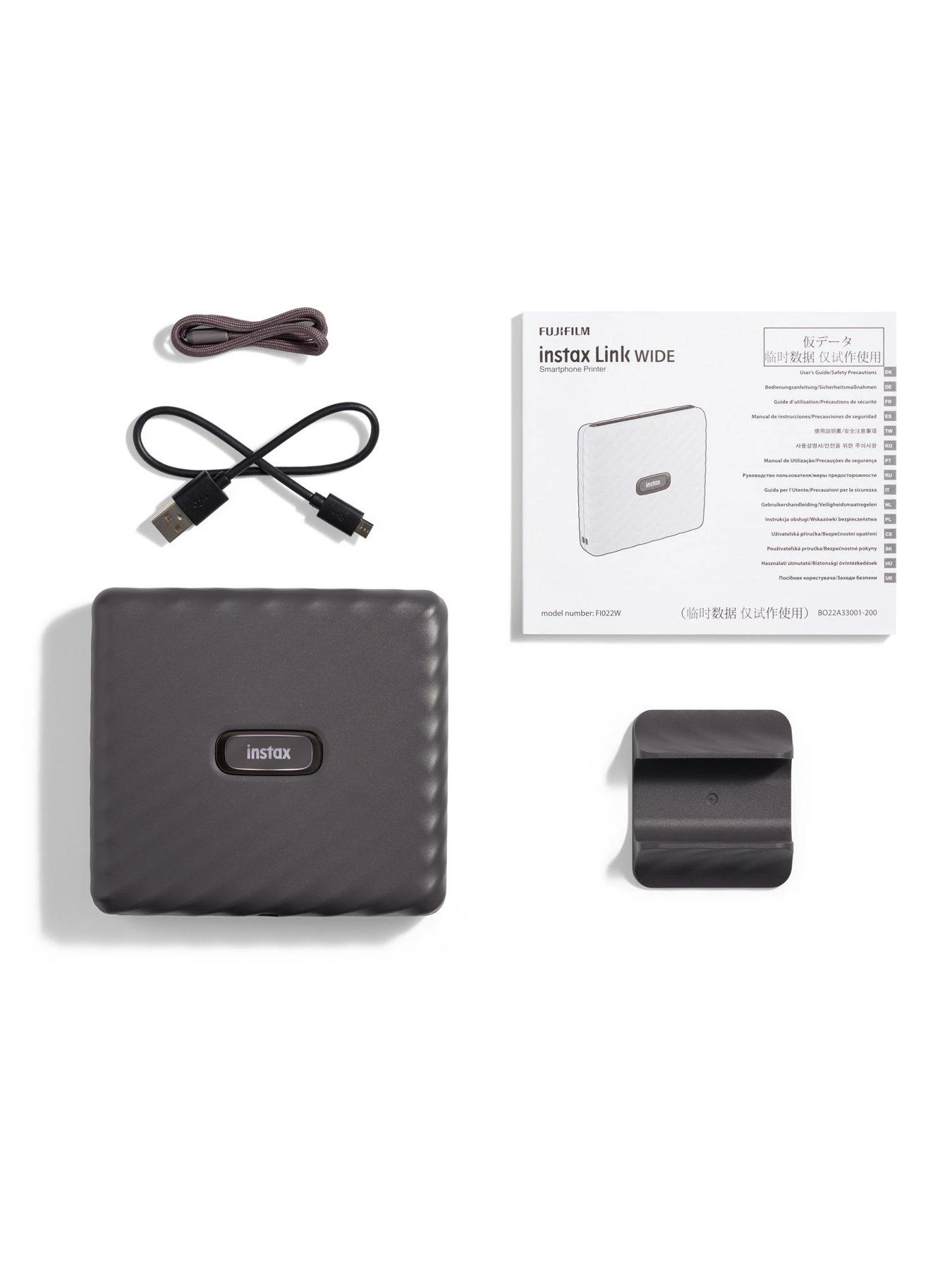 Fujifilm Instax Link Wide Printer - Mocha Gray - Image 4