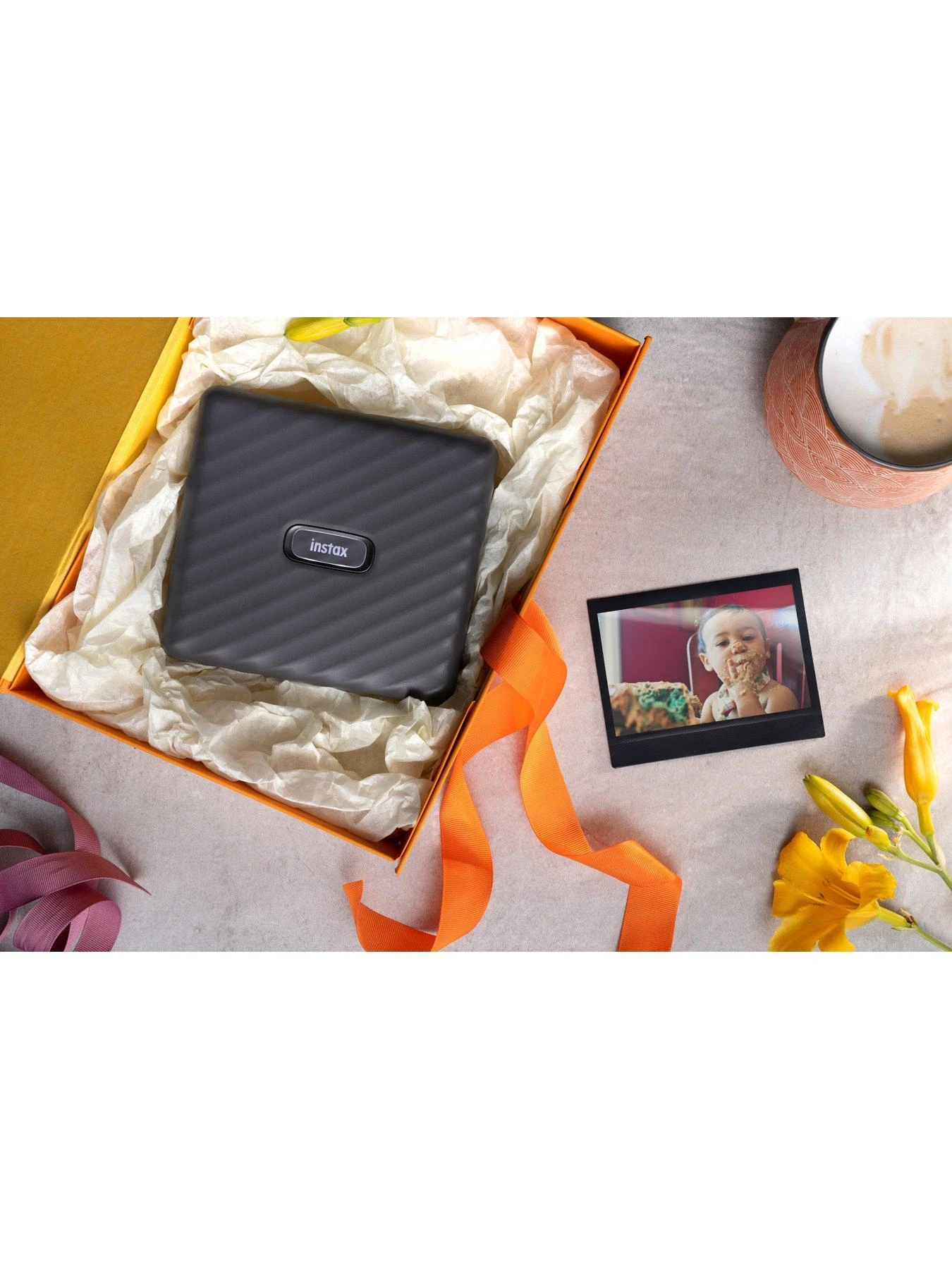 Fujifilm Instax Link Wide Printer - Mocha Gray - Image 5