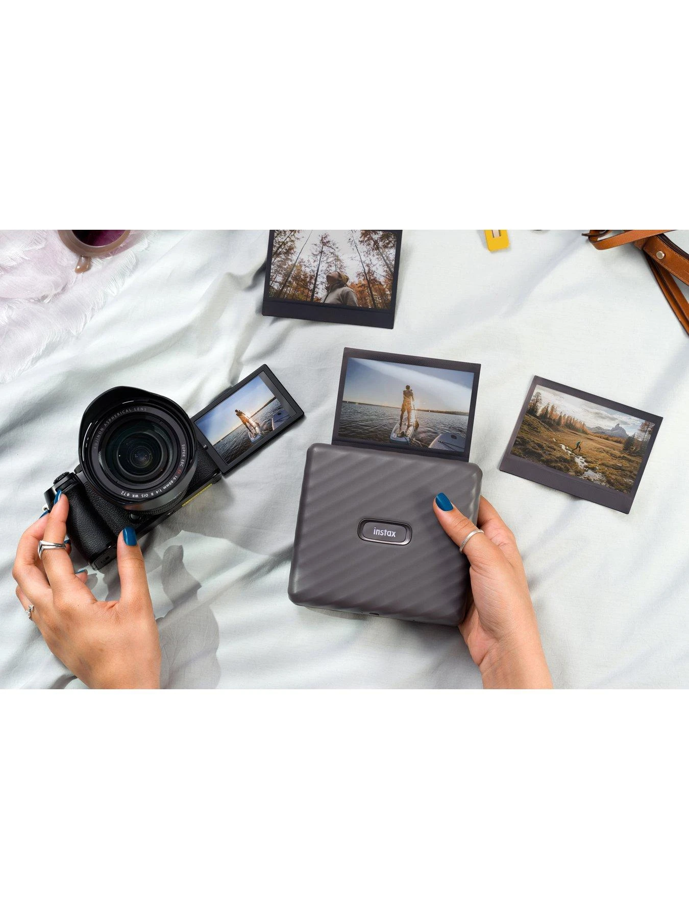 Fujifilm Instax Link Wide Printer - Mocha Gray - Image 6