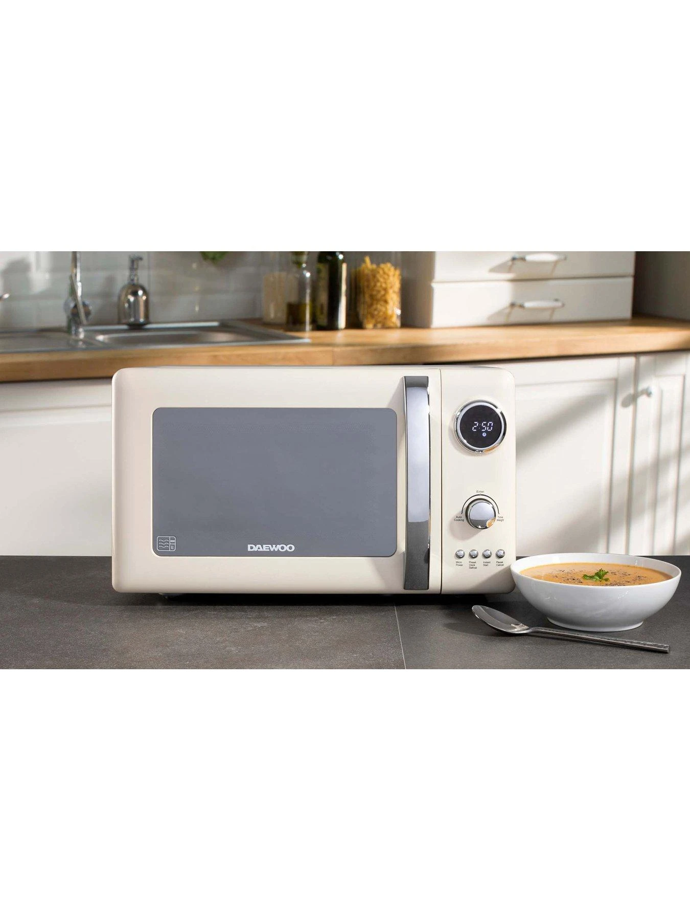 Daewoo Kensington Bundle- Cream (Kettle, 4 Slice Toaster, Microwave) - Image 5