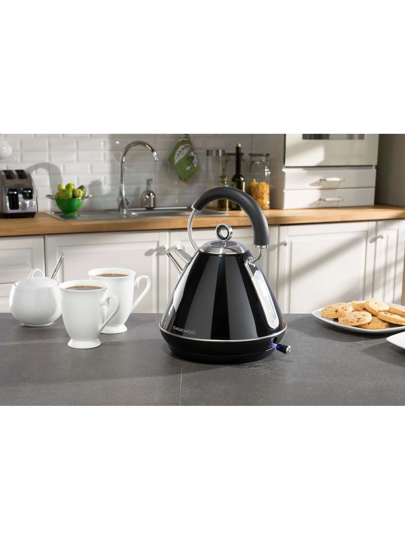 Daewoo Kensington Bundle- Black (Kettle, 4 Slice Toaster, Microwave) - Image 3