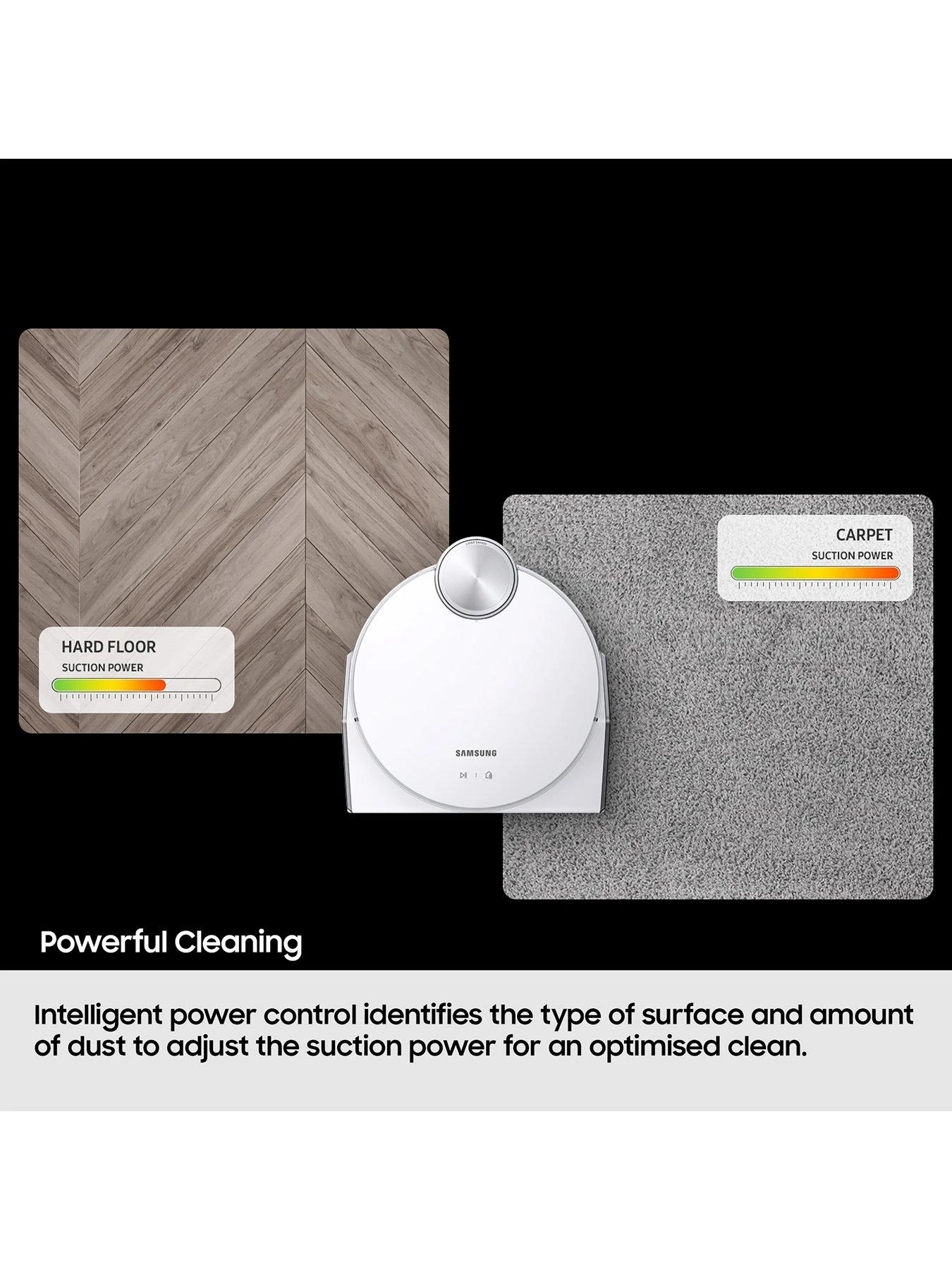 Samsung Jet Bot™ VR30T80313W/EU Robot Vacuum Cleaner - Max 60W Suction Power With LiDAR Sensor - White - Image 5