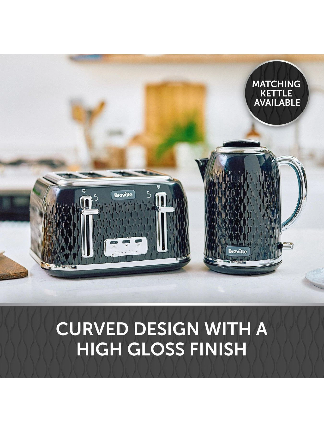 Breville Curve Collection Toaster - Black - Image 4