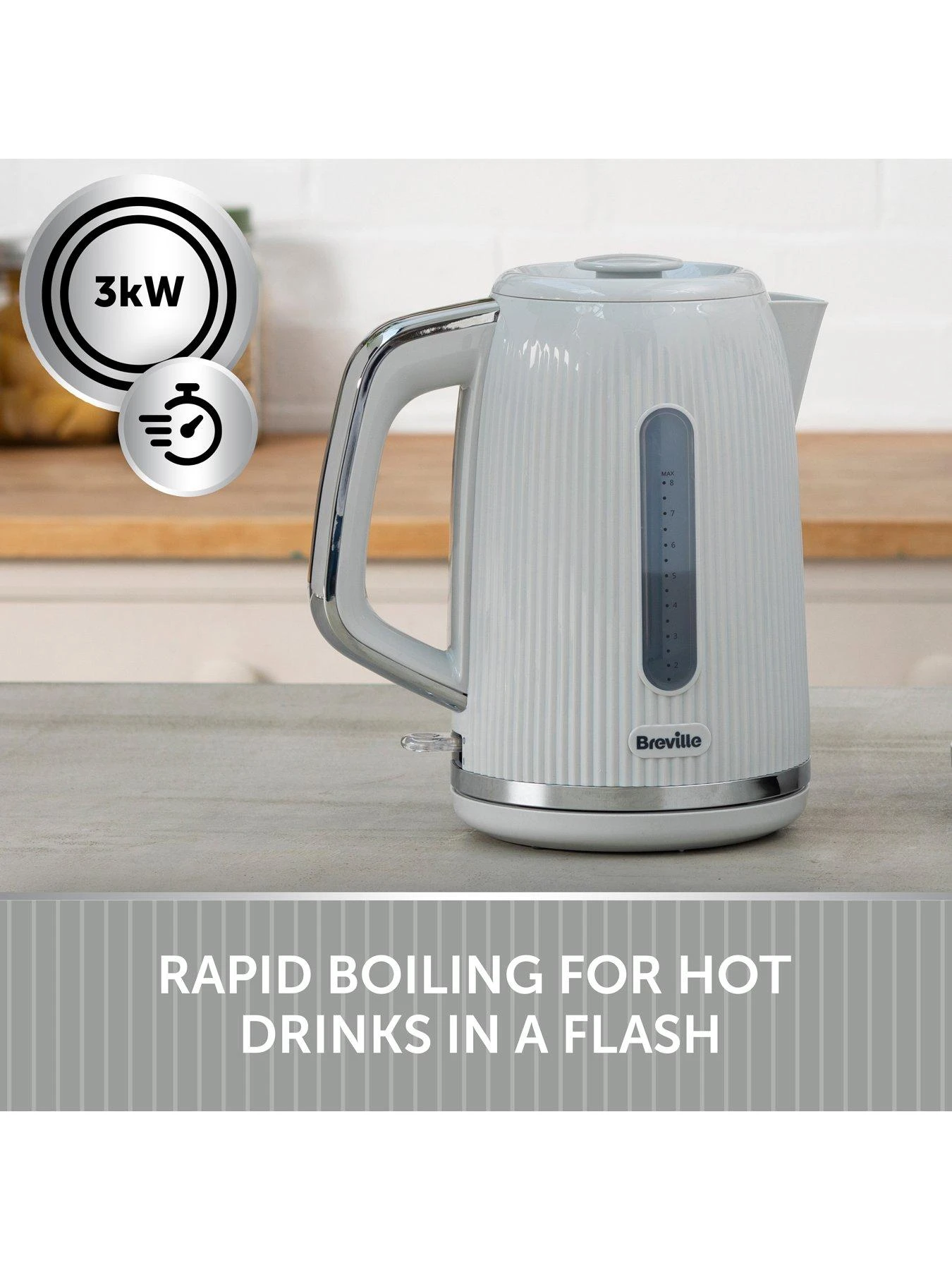 Breville Bold Kettle - Grey - Image 5