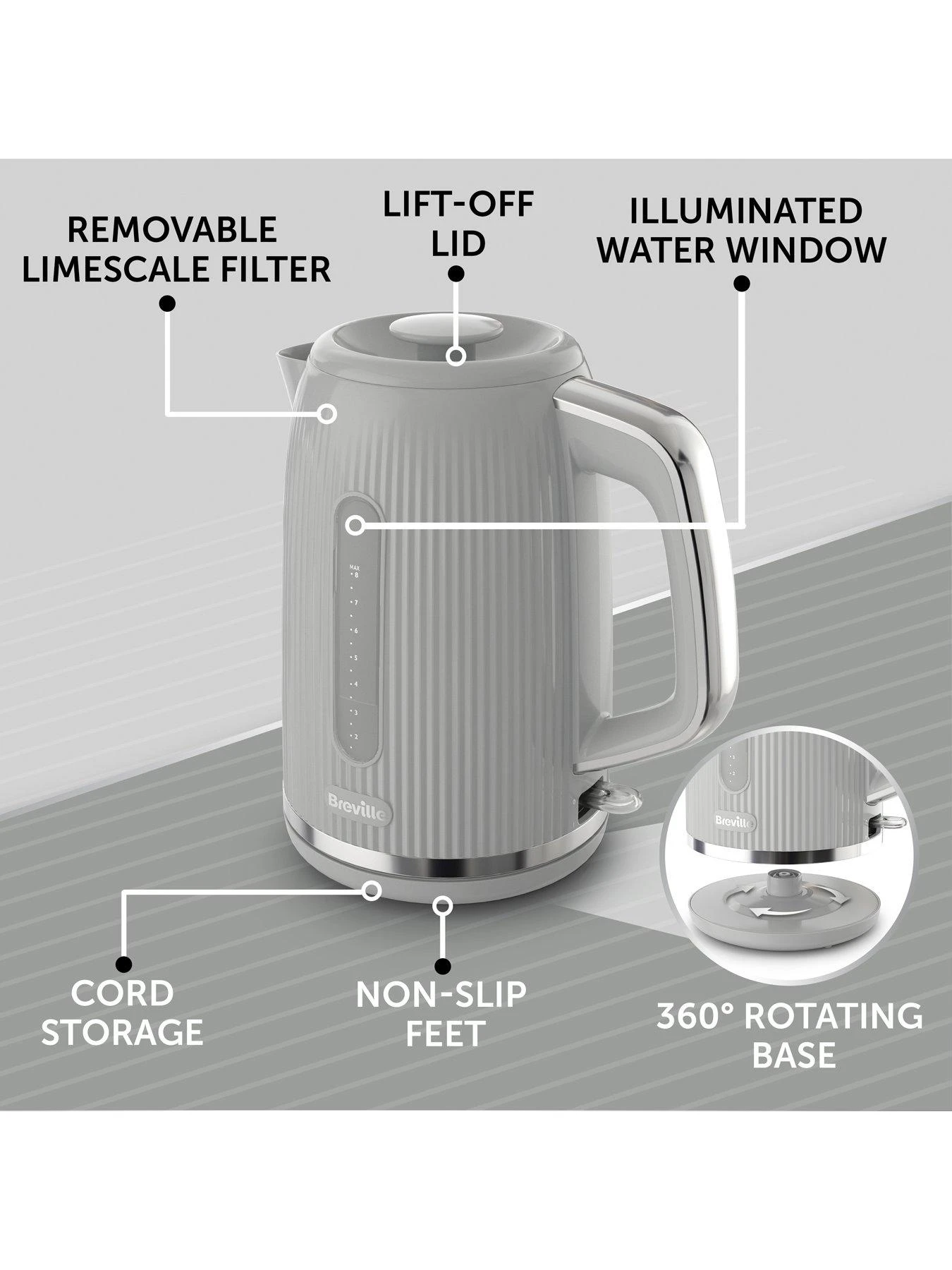 Breville Bold Kettle - Grey - Image 7
