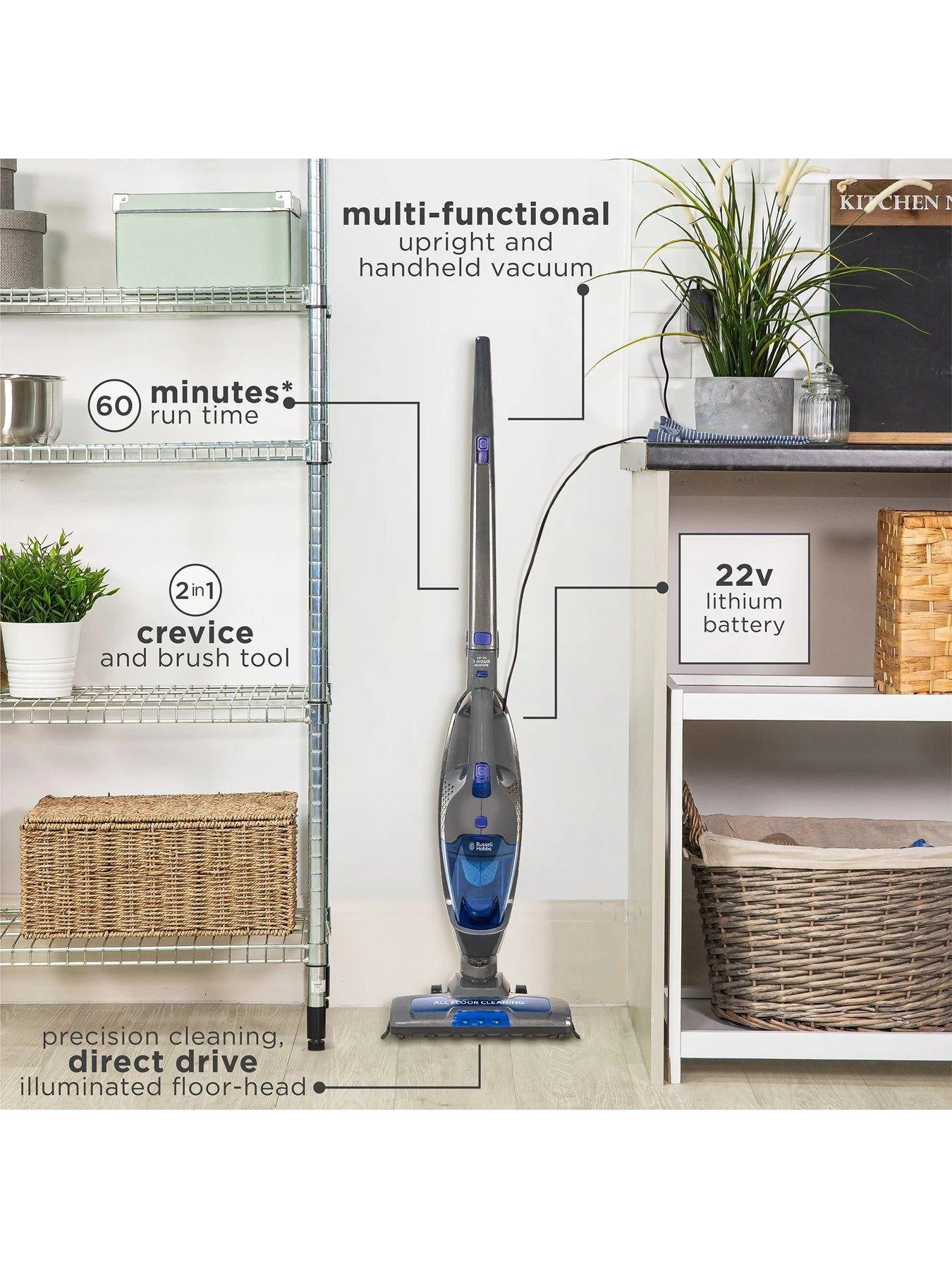 Russell Hobbs RHSV2211 Centaur 2 In 1 Stick Vacuum - Image 4