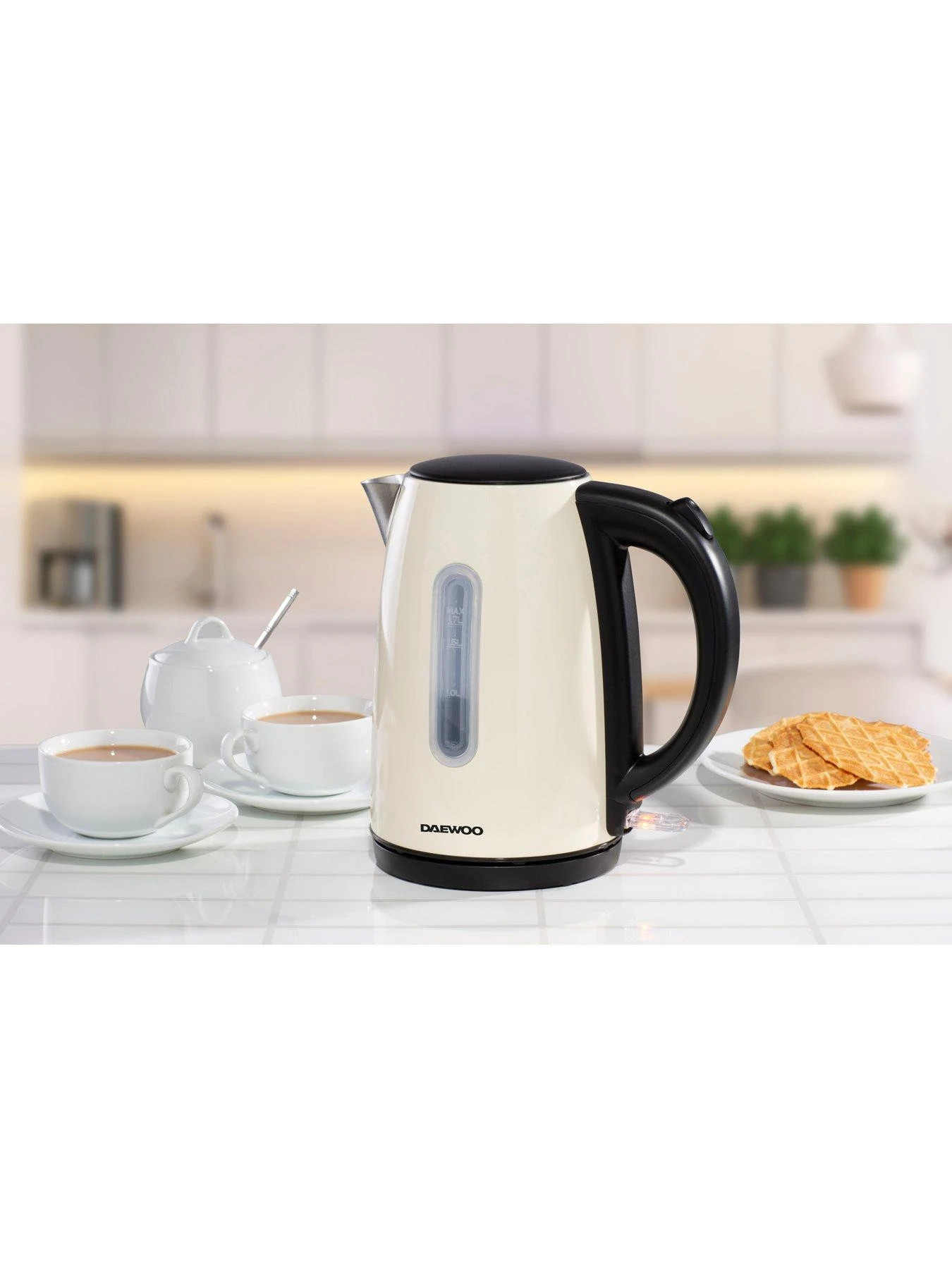 Daewoo Kensington Cream Triple Pack- Microwave, Kettle And Toaster Set - Image 5