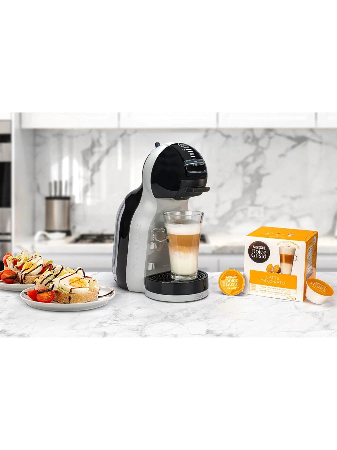Nescafe Dolce Gusto Mini Me Automatic Coffee Machine Starter Kit By De'Longhi - Arctic Grey And Black Anthracite - Image 3
