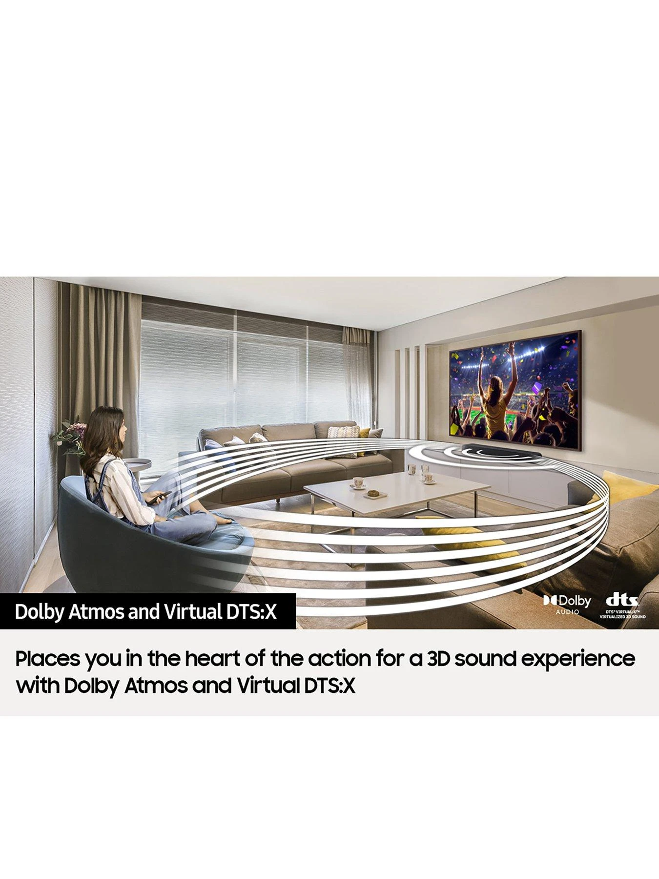 Samsung S50B 3.0ch Lifestyle All-in-one Soundbar With Virtual DTS:X In Dark Grey - Image 5