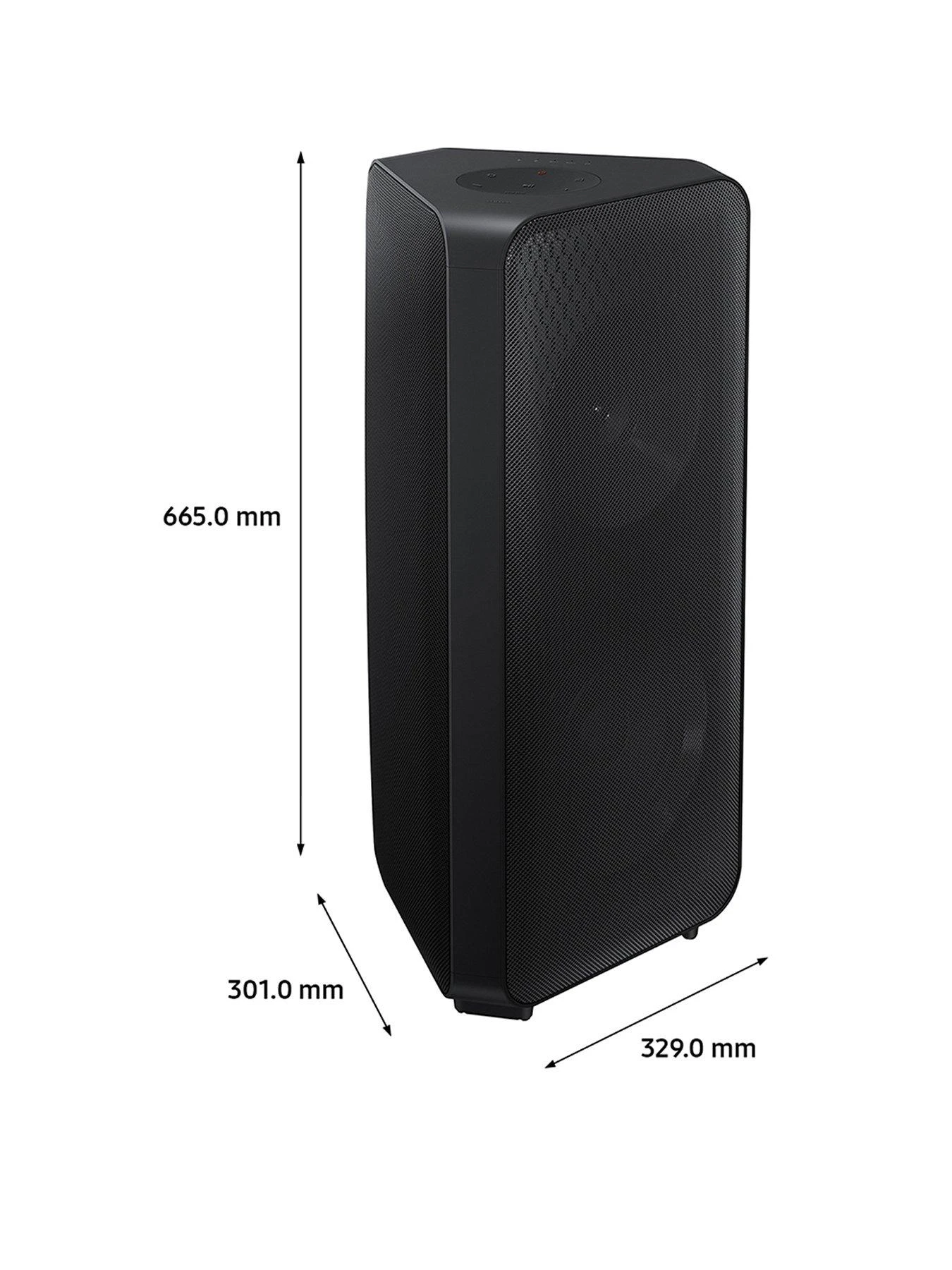 Samsung MX-ST50B 240W Sound Tower Portable Speaker With Rechargeable Battery - Image 2