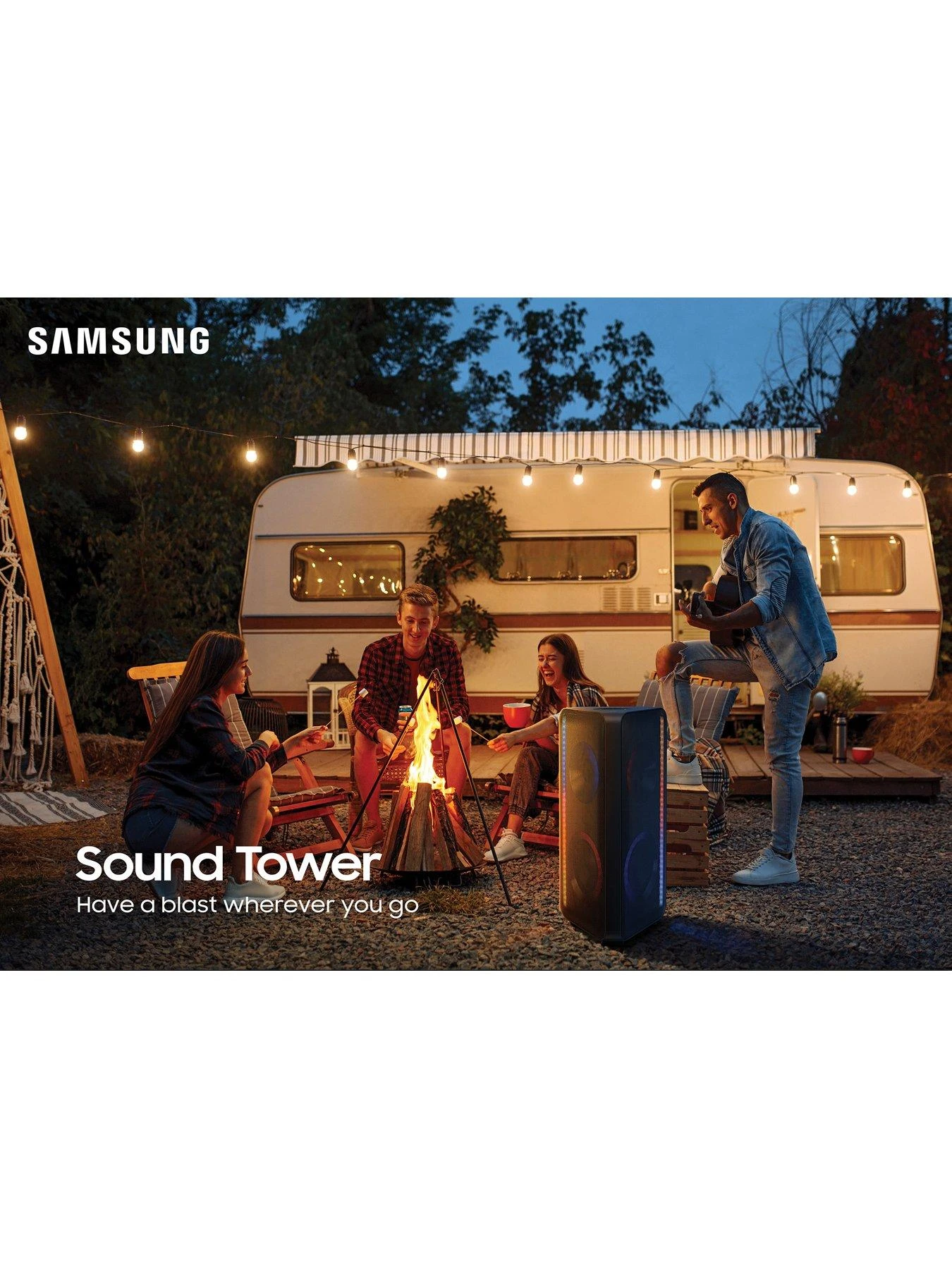 Samsung MX-ST50B 240W Sound Tower Portable Speaker With Rechargeable Battery - Image 5