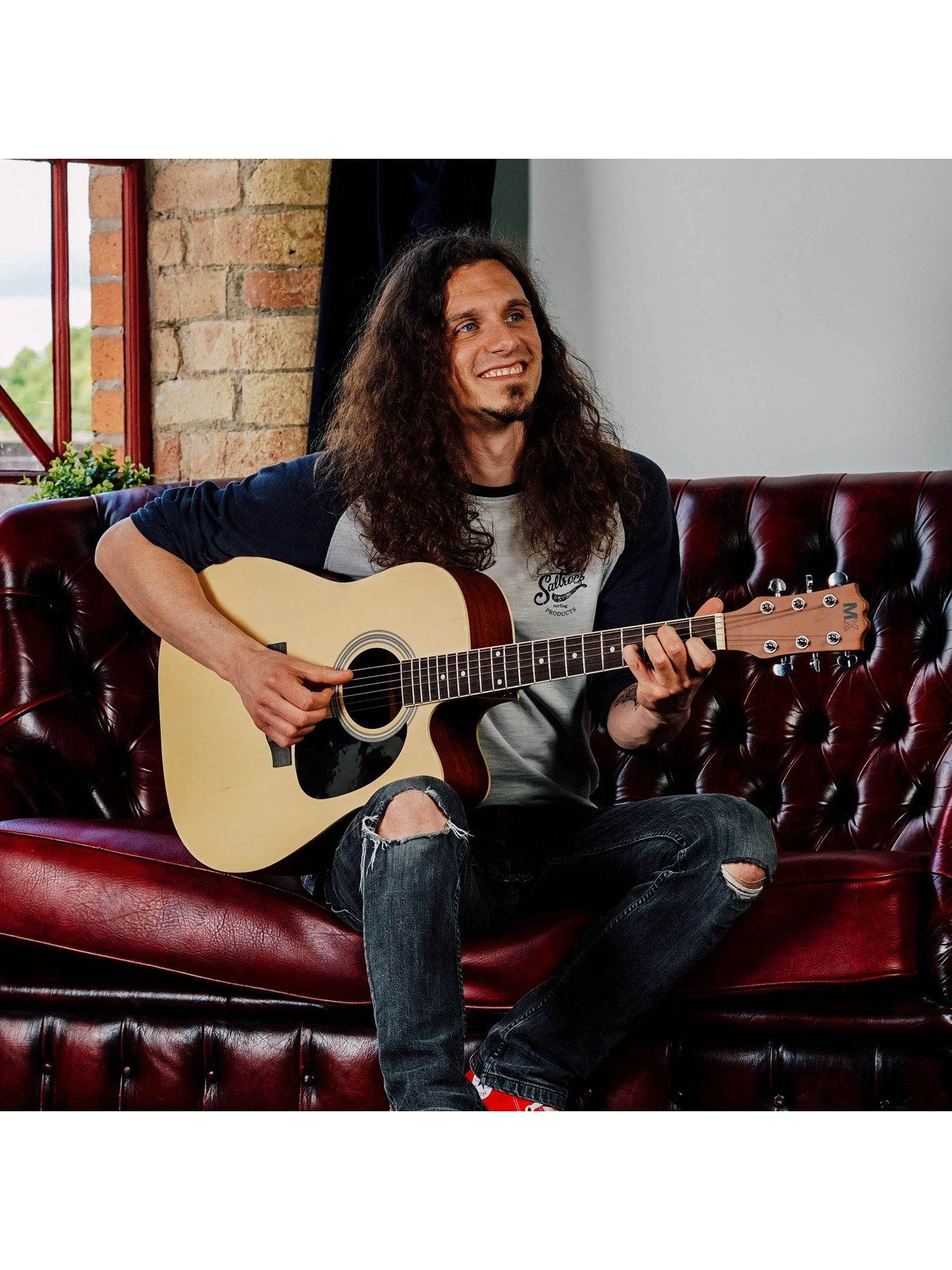 MX Cutaway Electro Acoustic Guitar Pack - Natural - Image 5