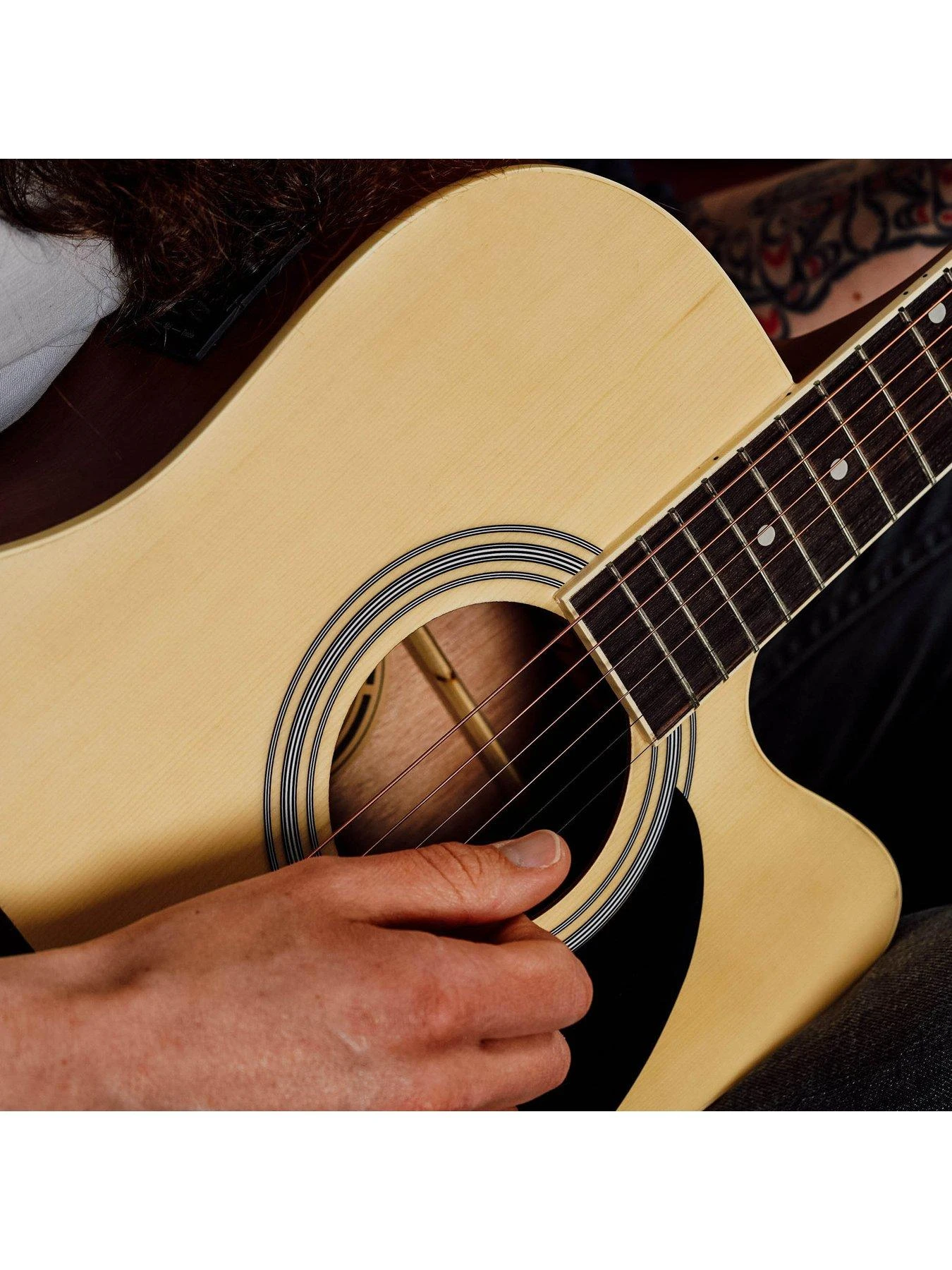 MX Cutaway Electro Acoustic Guitar Pack - Natural - Image 6