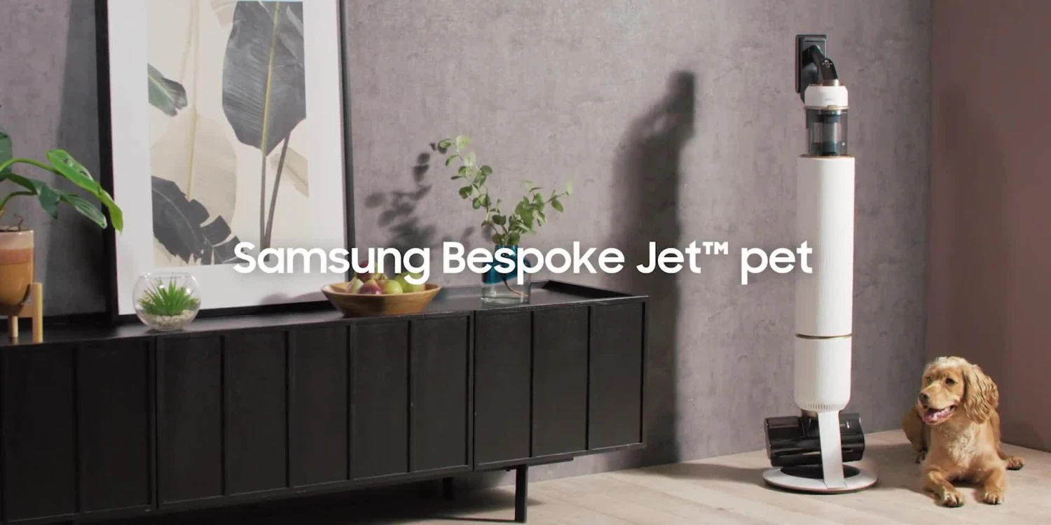 Samsung Bespoke Jet™ Pet VS20A95823W/EU Cordless Stick Vacuum Cleaner - Max 210W Suction Power With All-in-one Clean Station - Misty White - Image 8