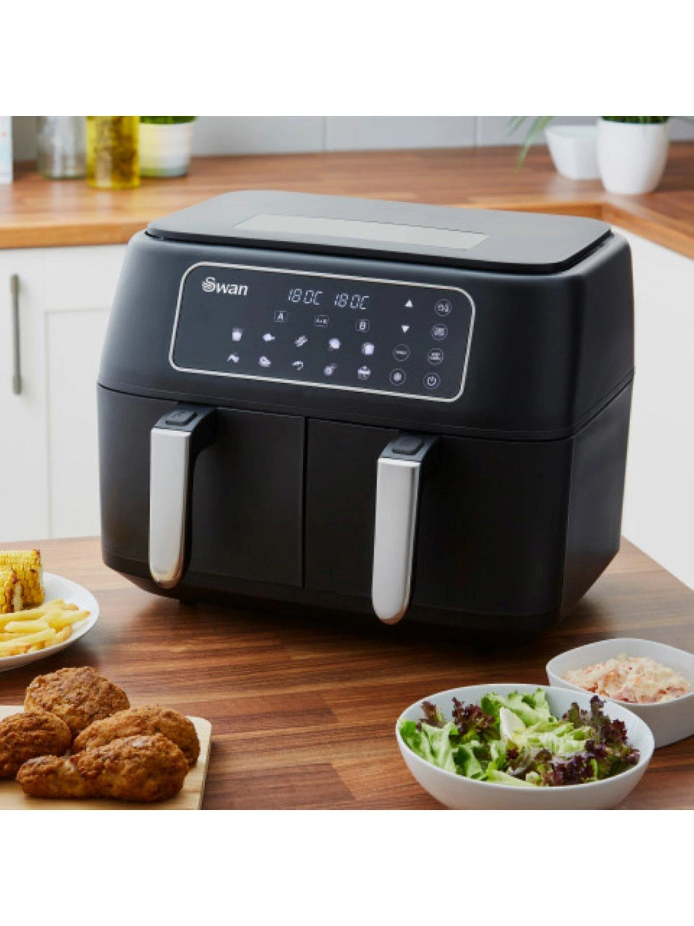 Swan Double Draw Airfryer - Image 2