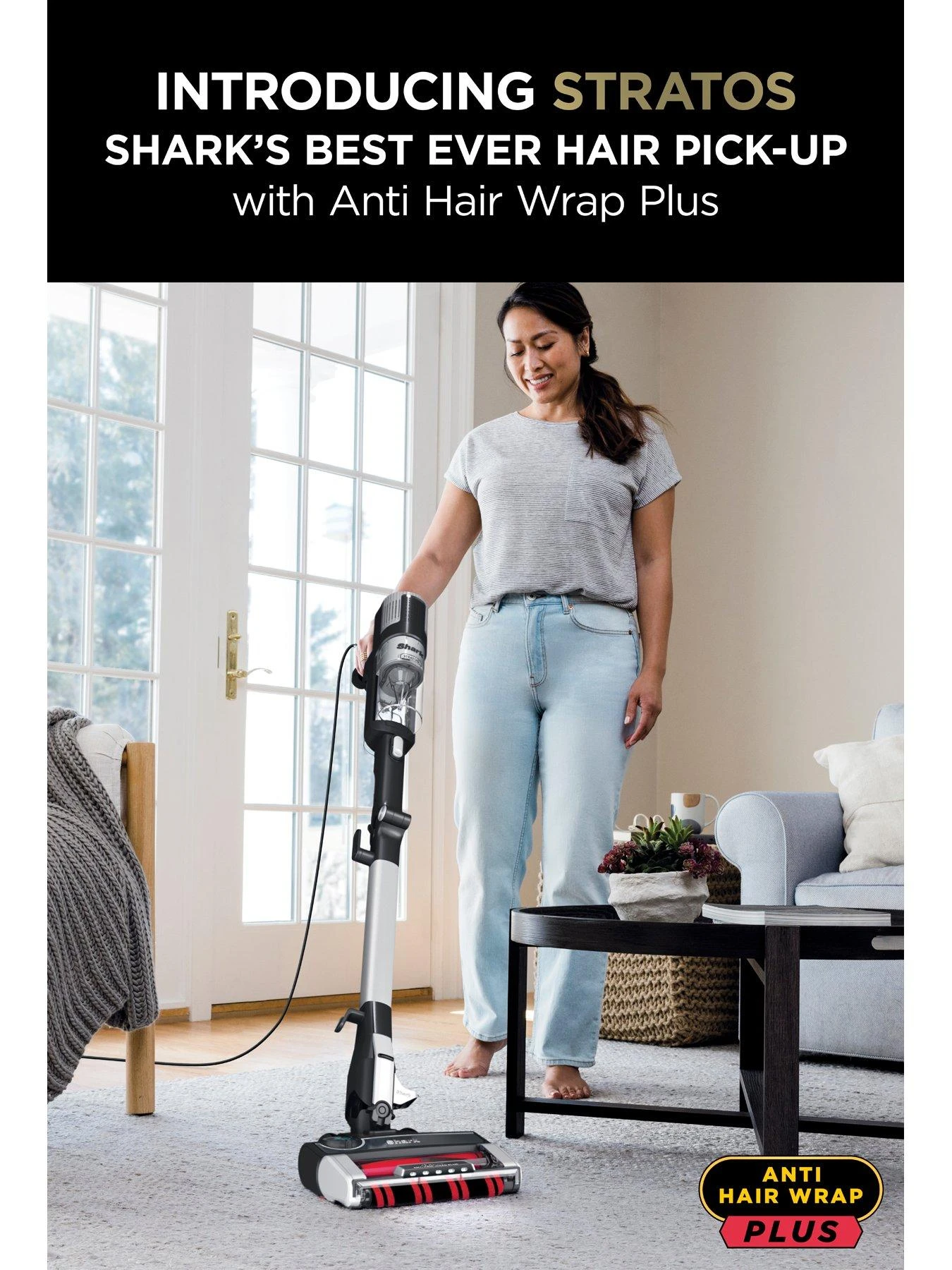 Shark Corded Handstick With Anti-Hair Wrap And Flexology HZ3000UKT - Image 2